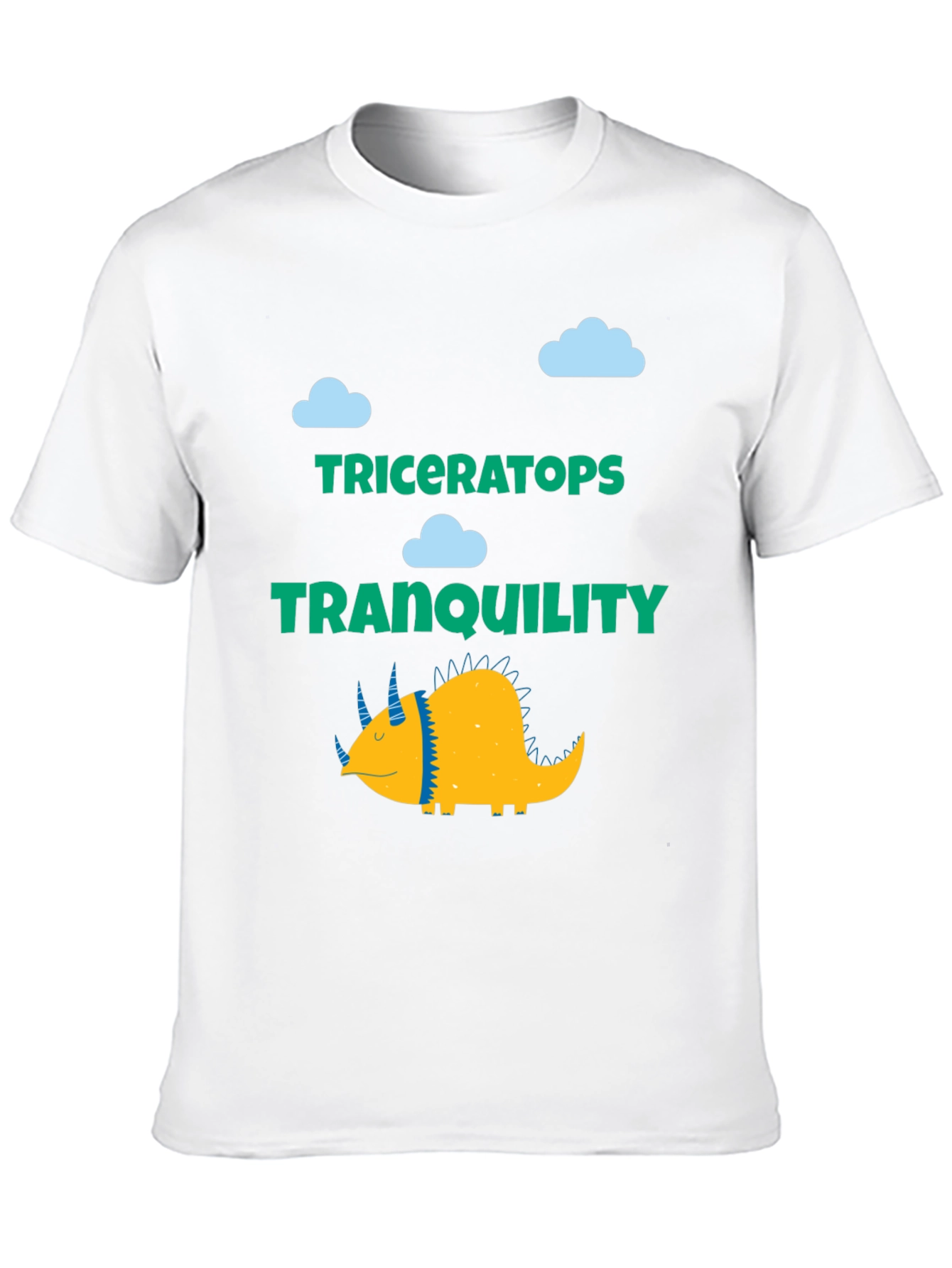 Triceratops Tranquility Graphic Tee