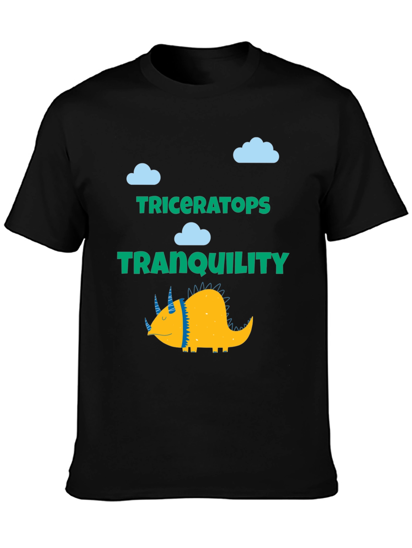 Triceratops Tranquility Graphic Tee