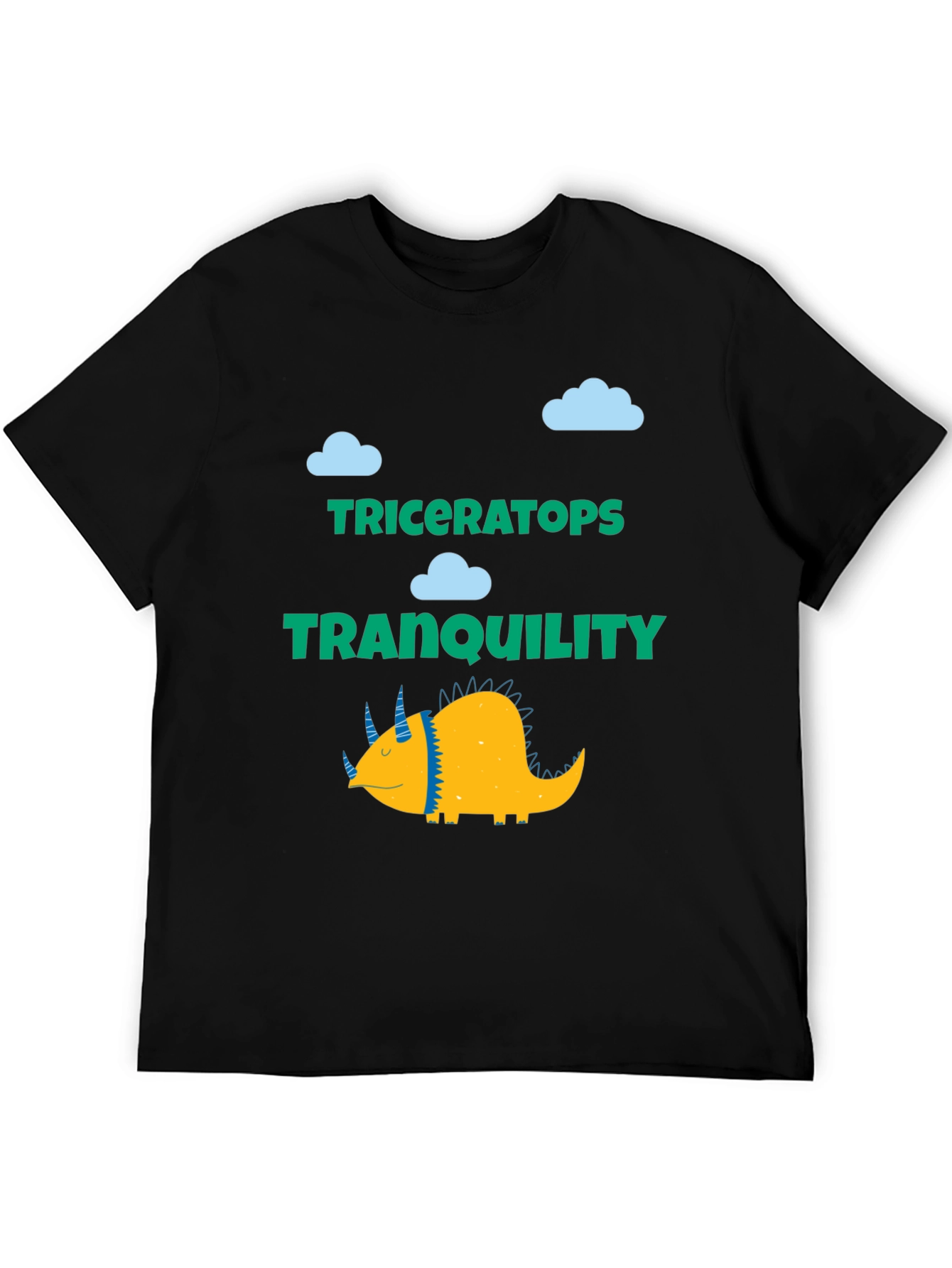 Triceratops Tranquility Graphic Tee