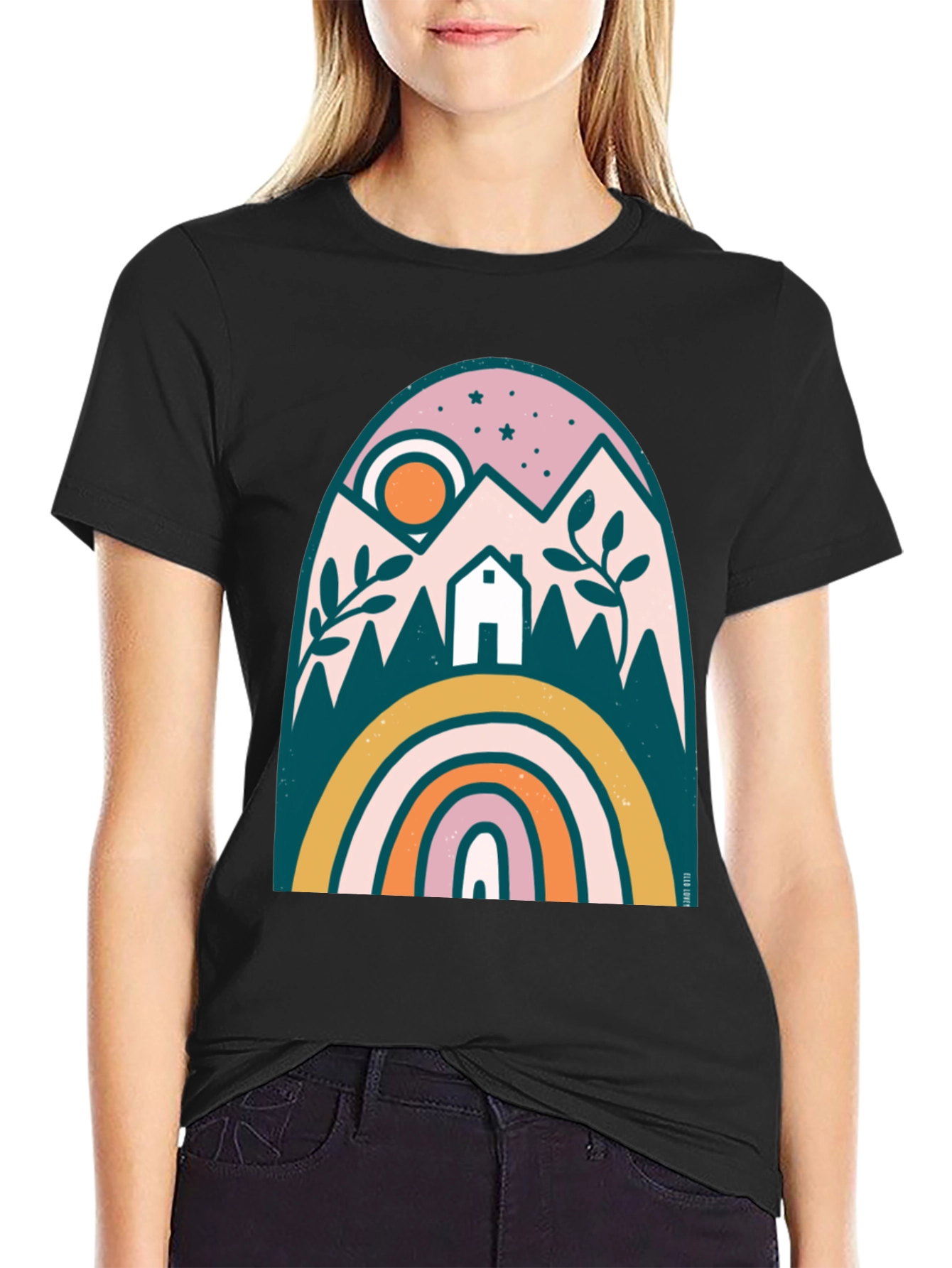 Mountain Rainbow Graphic Tee
