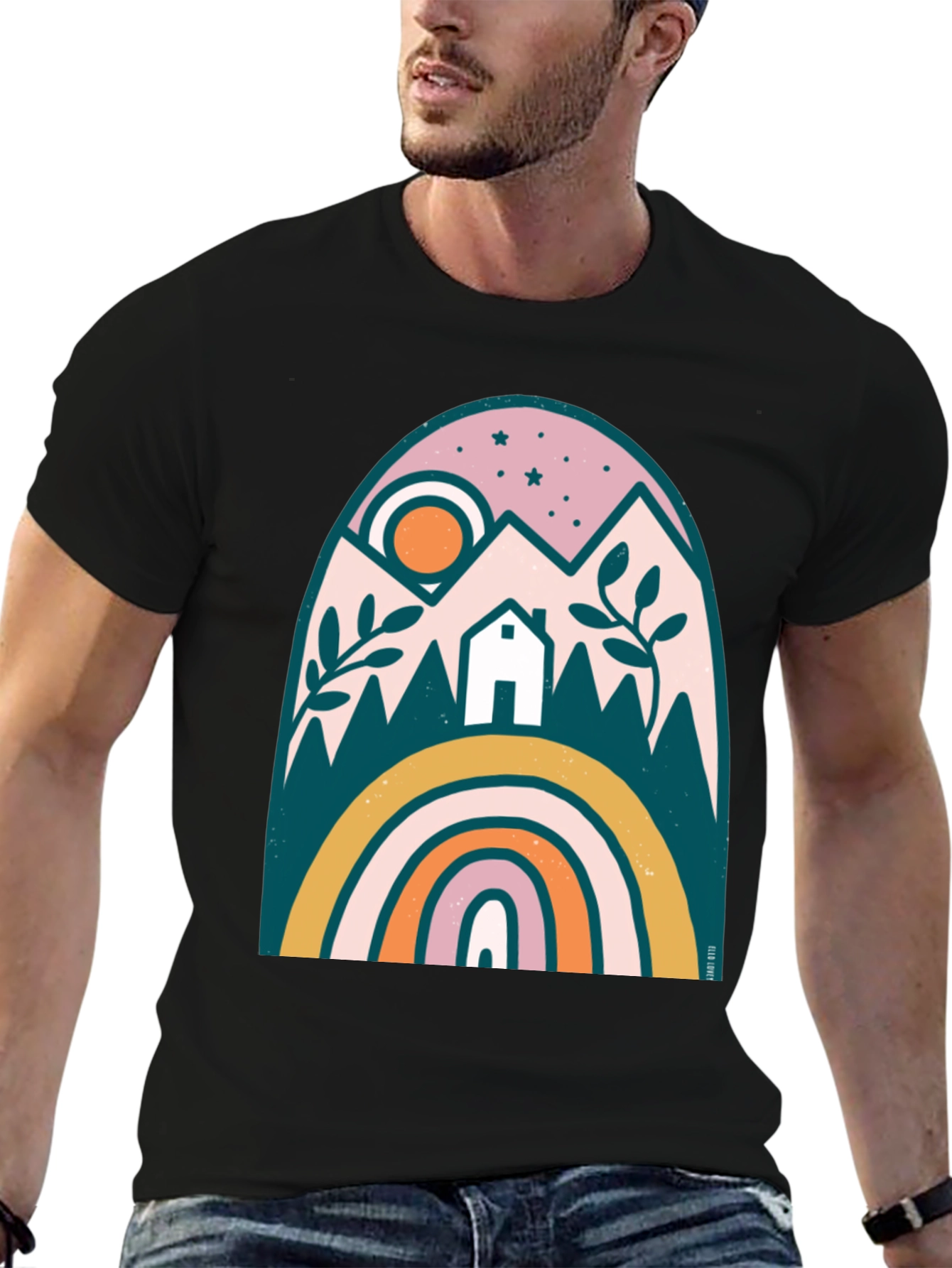 Mountain Rainbow Graphic Tee