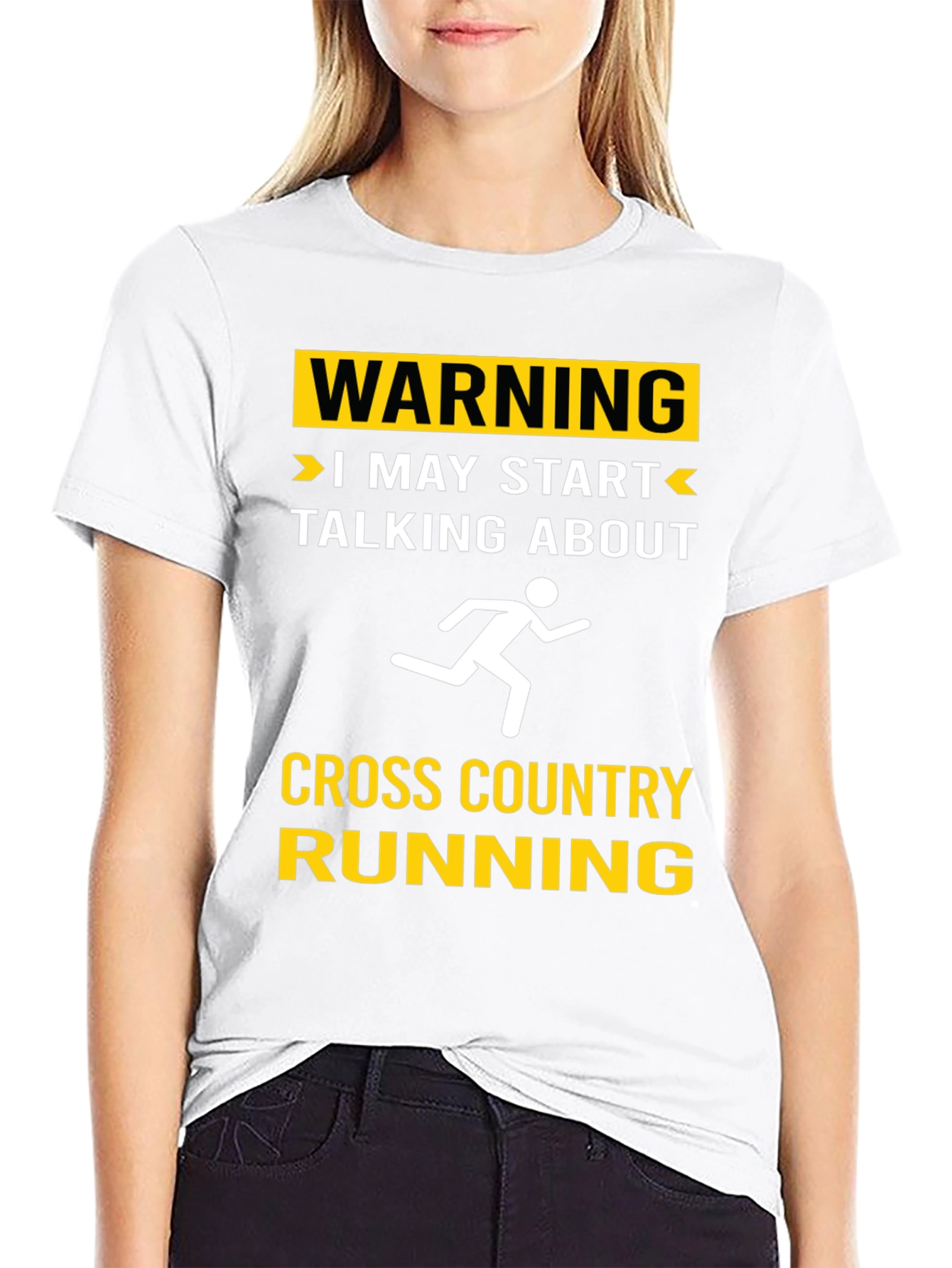 Warning Cross Country Running T-Shirt