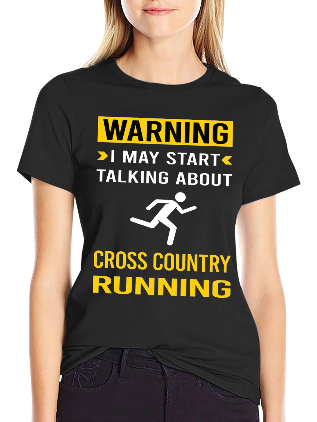 Warning Cross Country Running T-Shirt