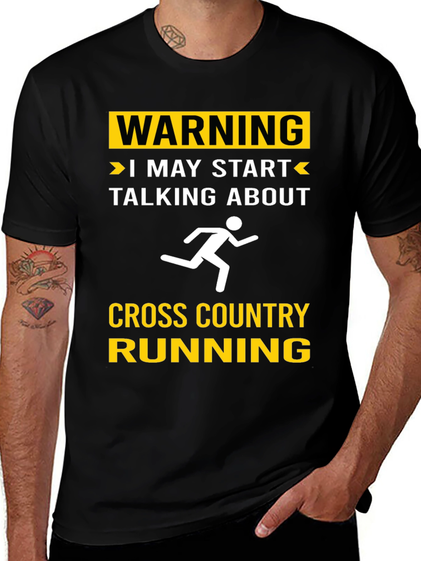 Warning Cross Country Running T-Shirt