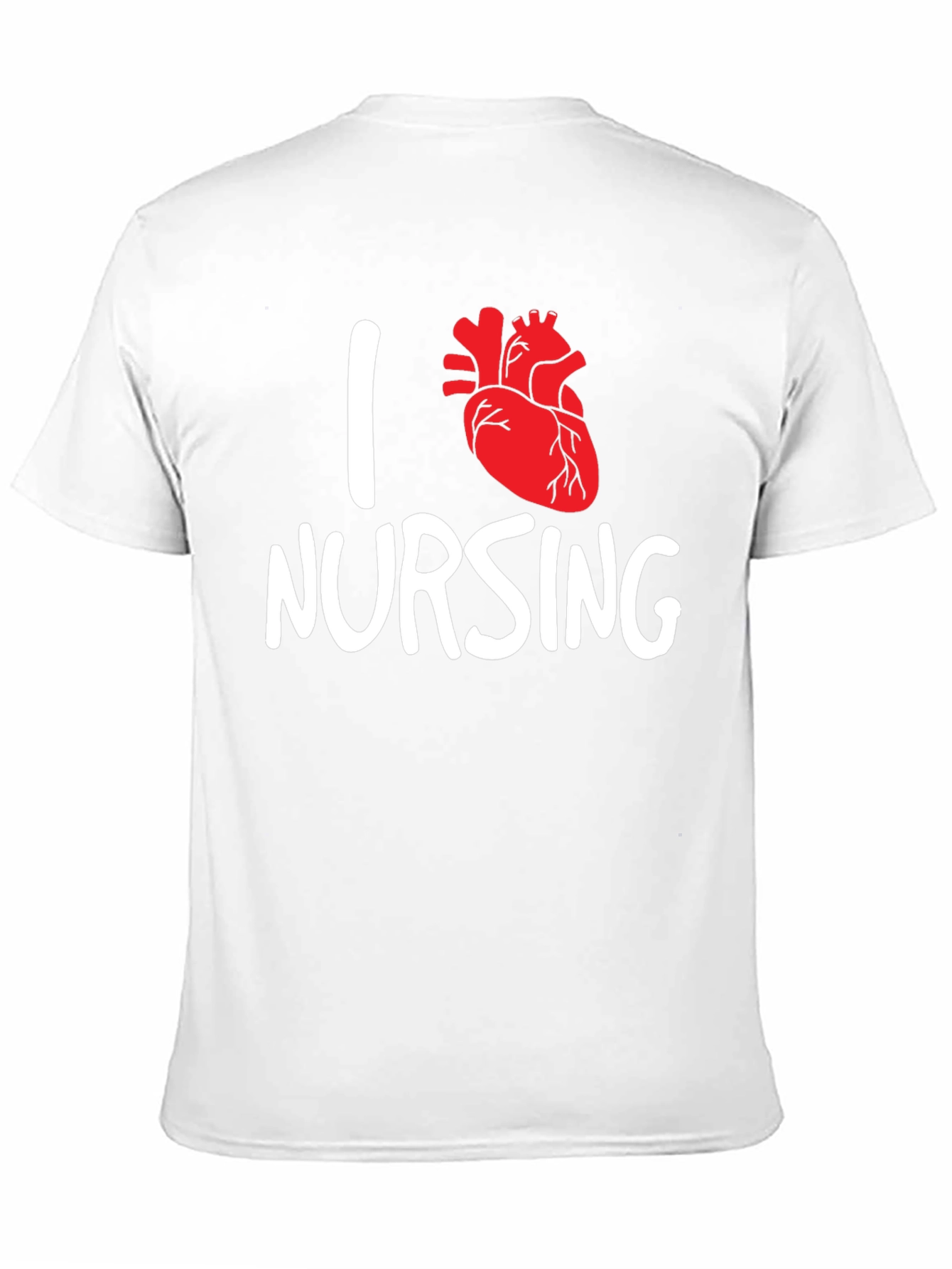 I Heart Nursing Graphic Tee - Black