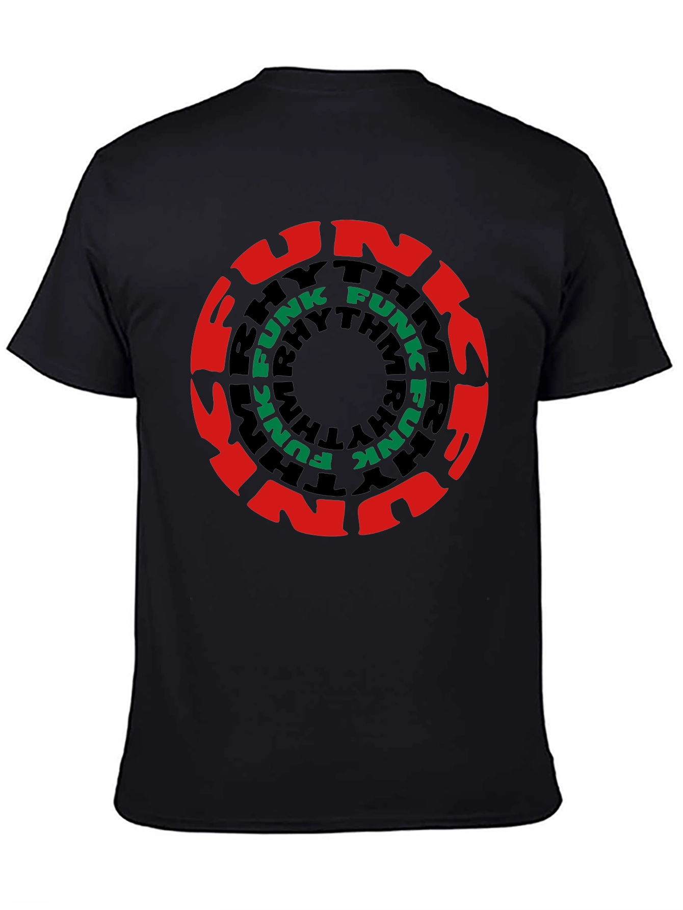 Funk Rhythm Black T-Shirt - Bold Graphic Print