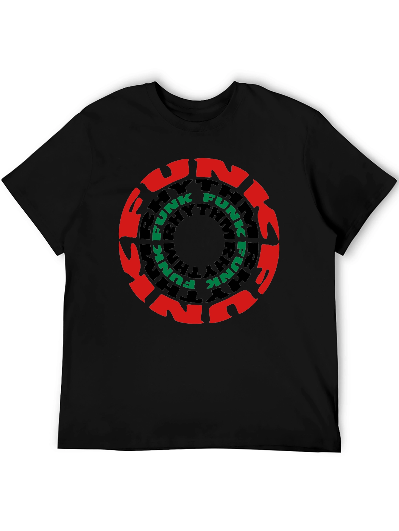 Funk Rhythm Black T-Shirt - Bold Graphic Print