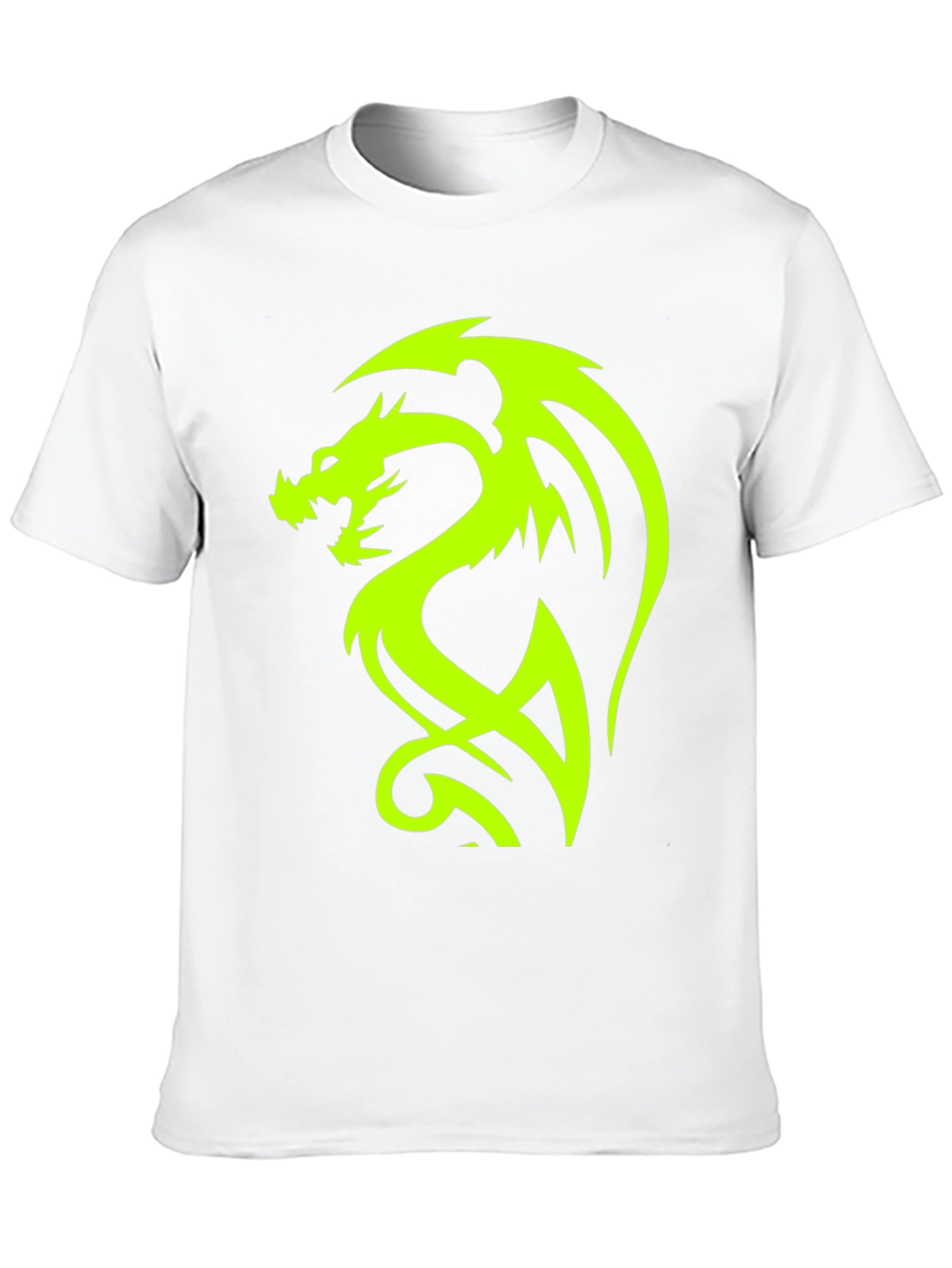 Neon Dragon Graphic Black T-Shirt