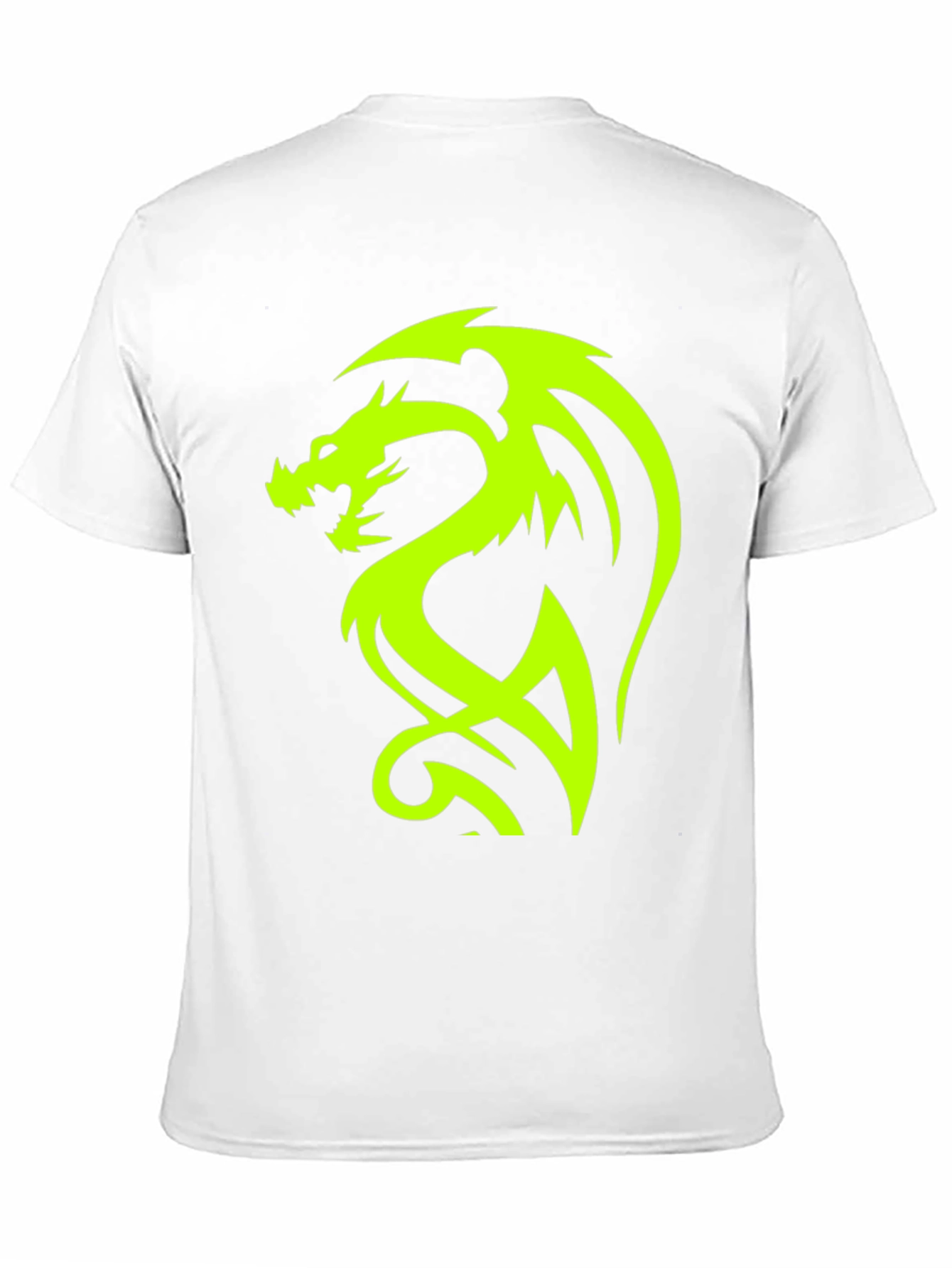 Neon Dragon Graphic Black T-Shirt
