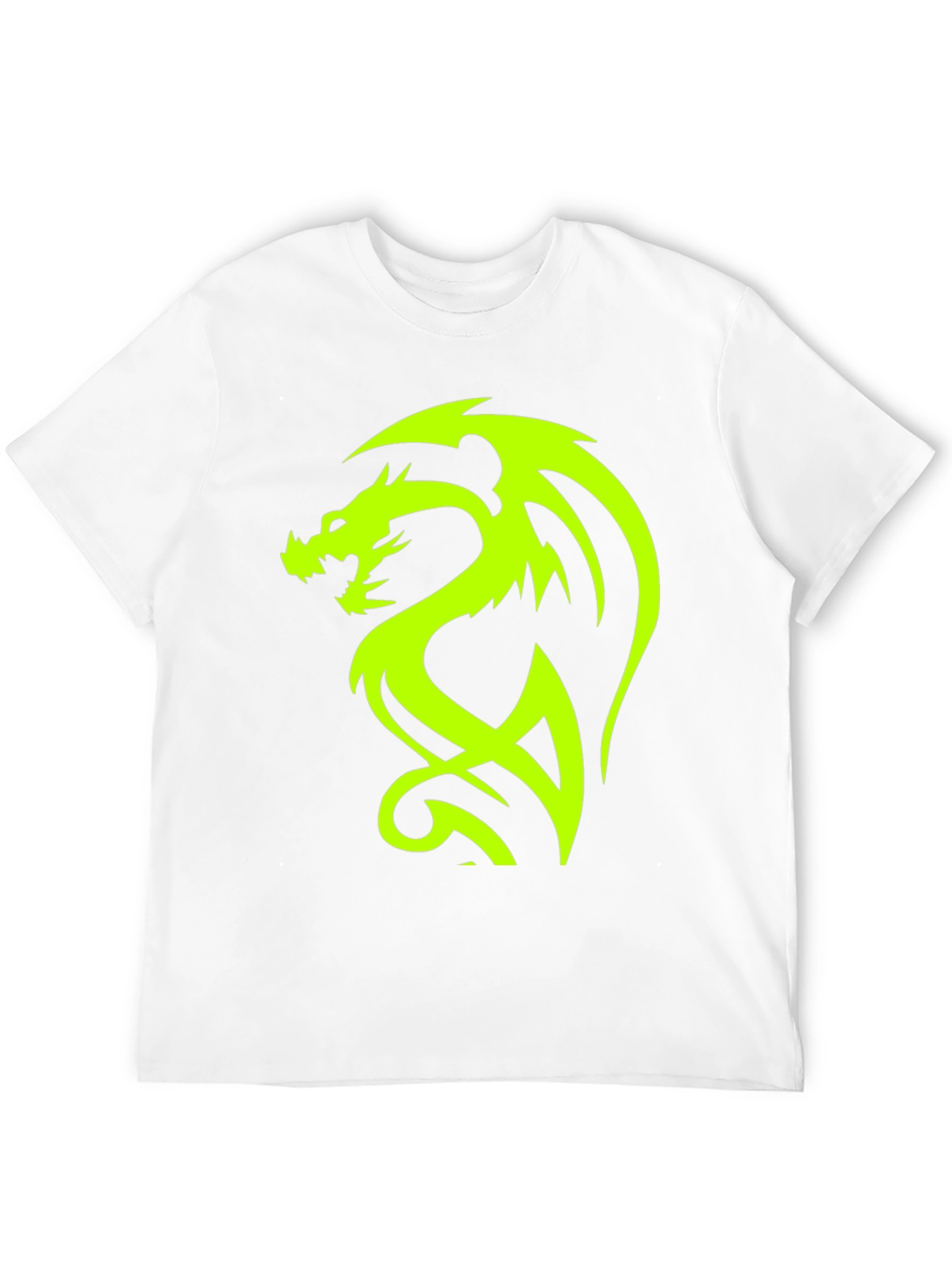 Neon Dragon Graphic Black T-Shirt
