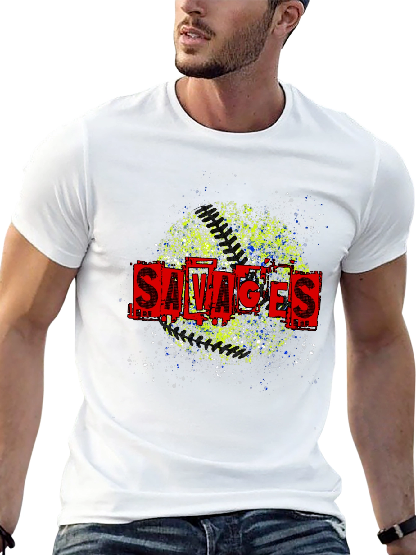 Savages Graphic Print Crew Neck T-Shirt