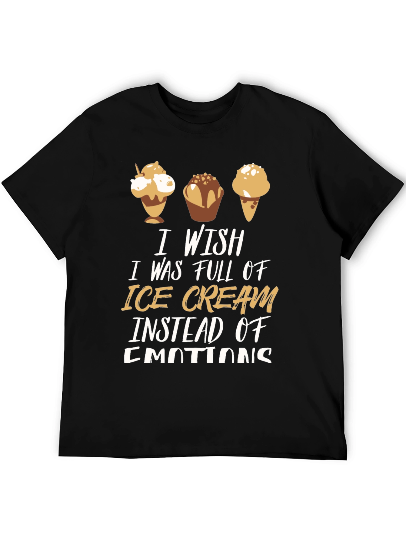 Ice Cream Emotions Graphic T-Shirt