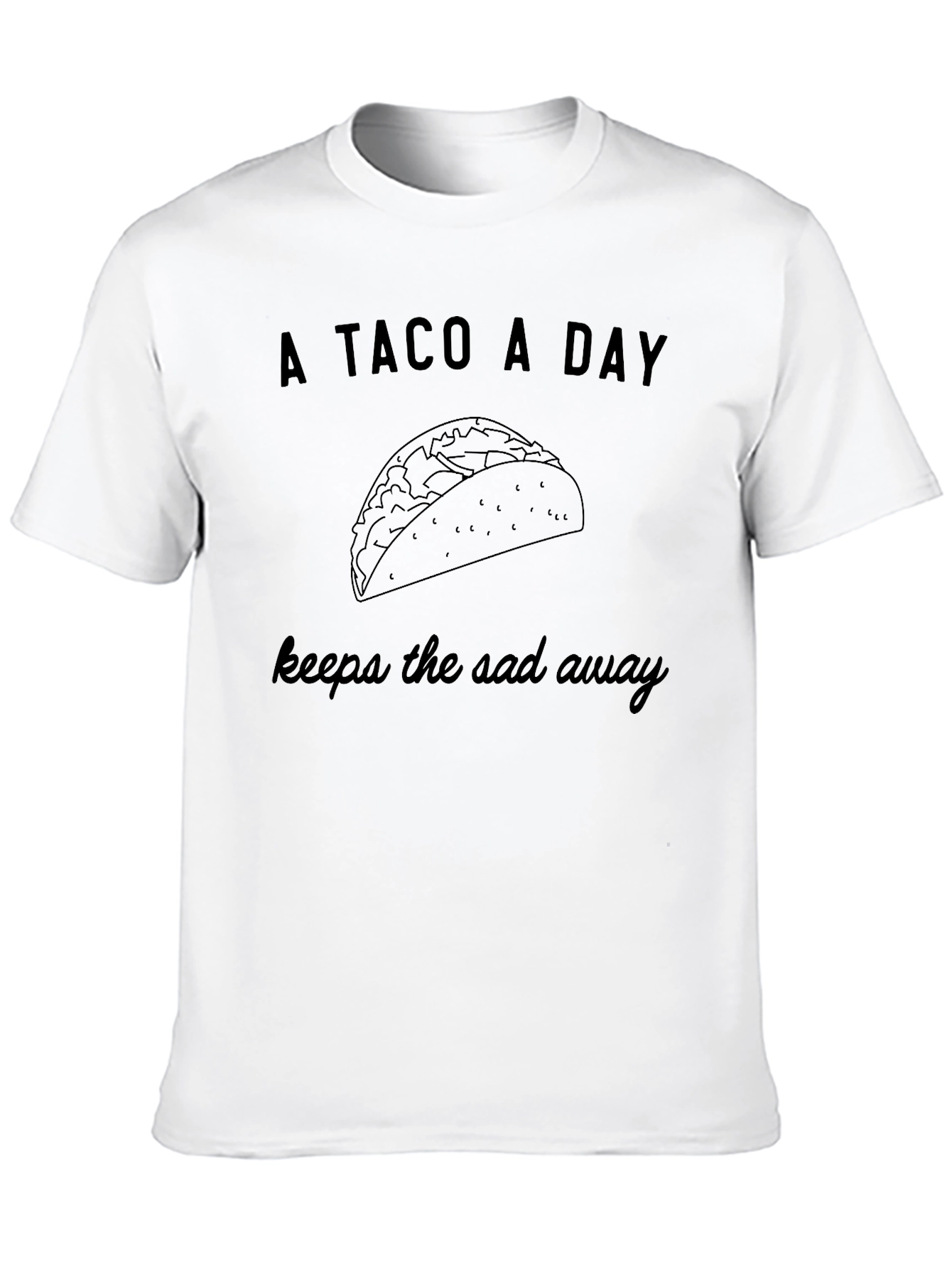 A Taco A Day Graphic Tee - Foodie T-Shirt