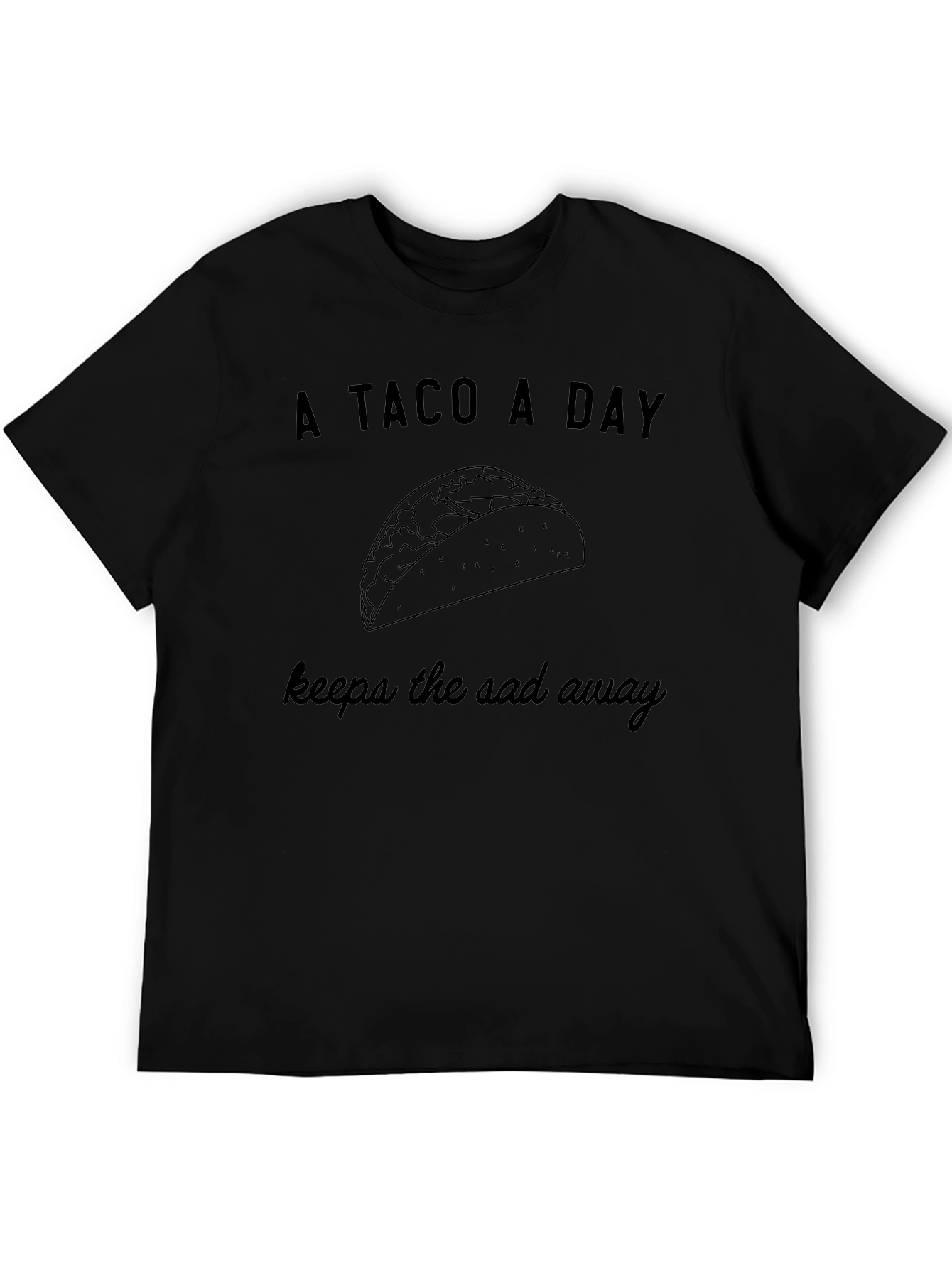 A Taco A Day Graphic Tee - Foodie T-Shirt