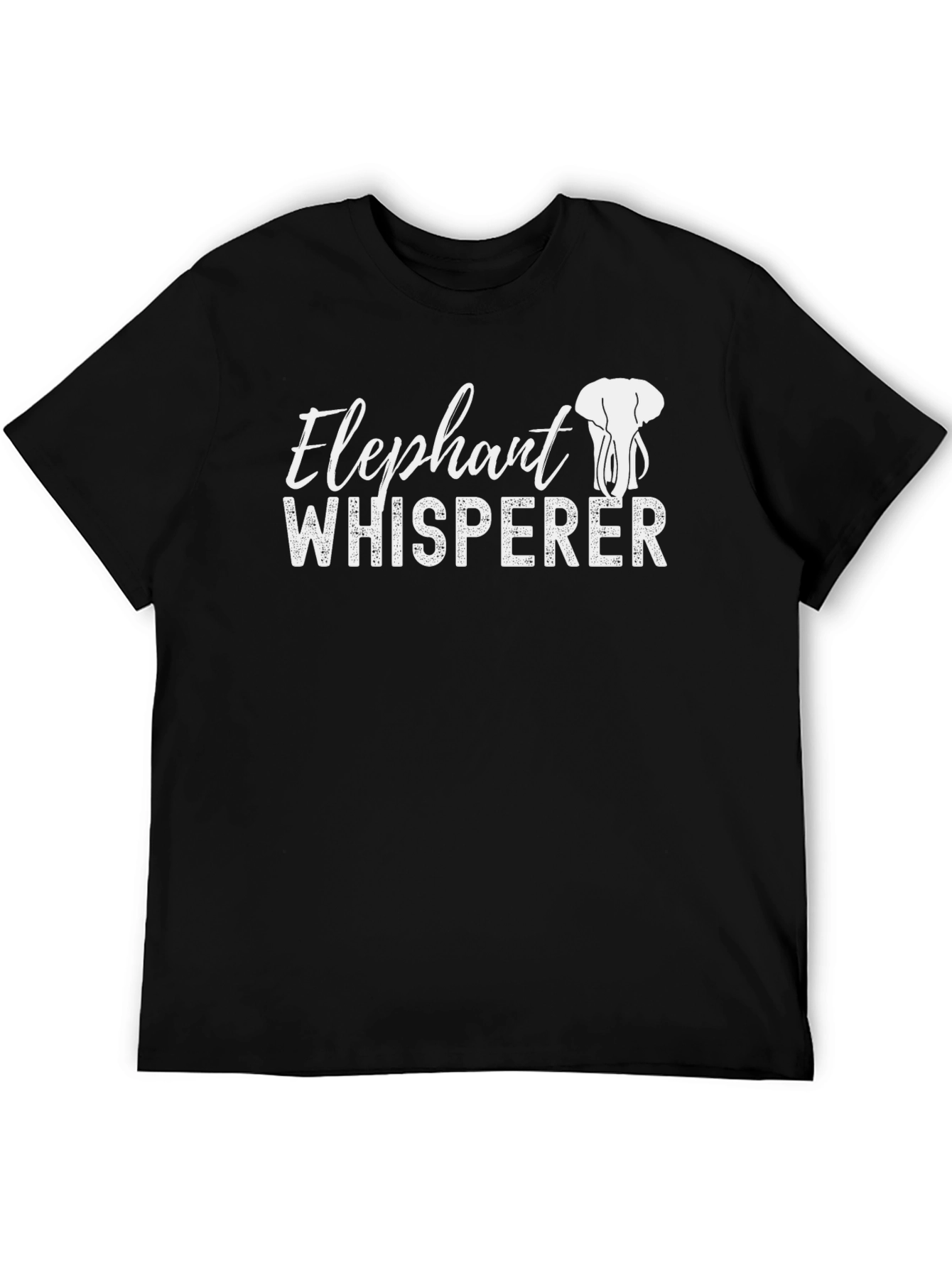 Elephant Whisperer Graphic T-Shirt - Black