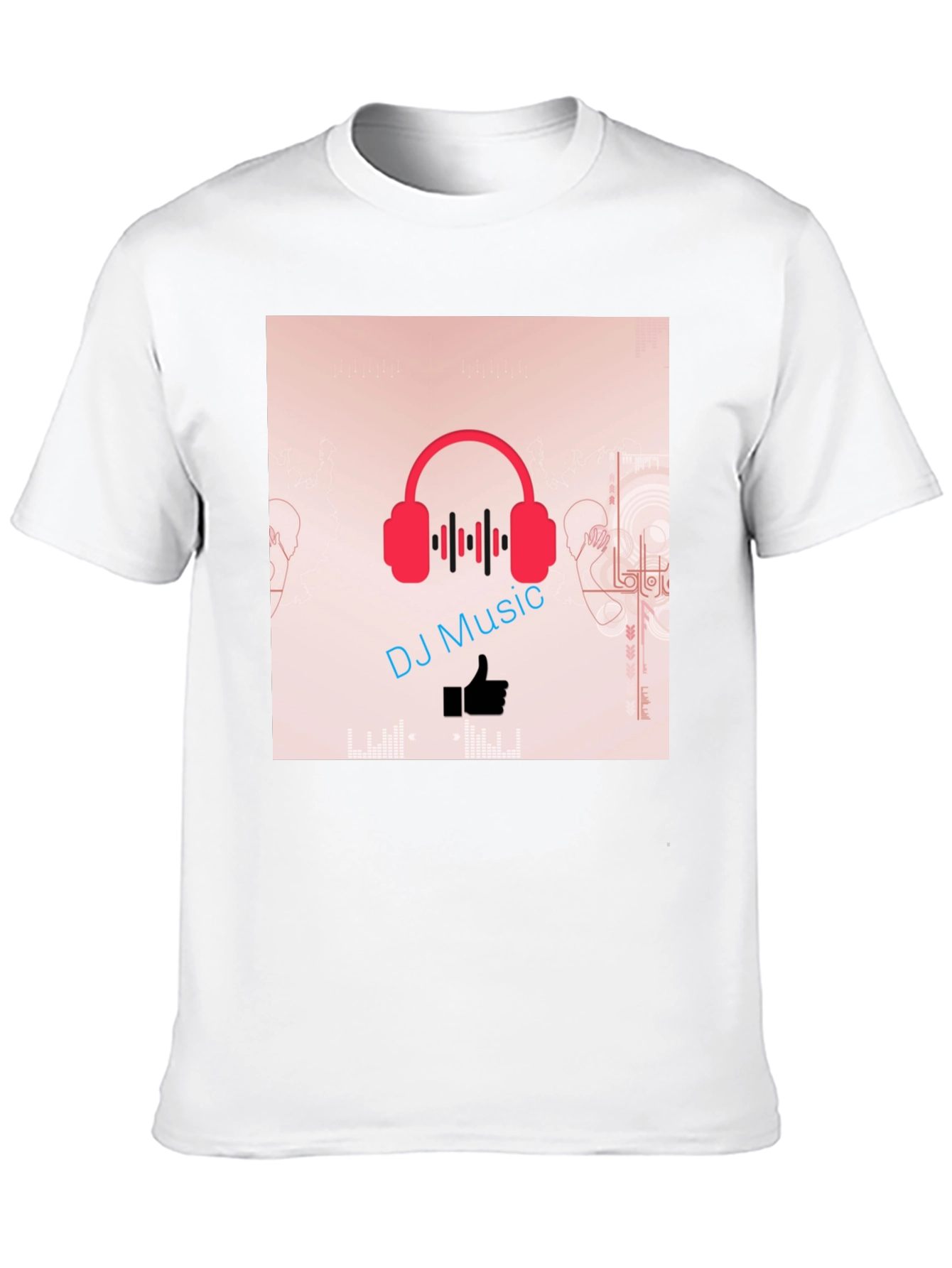 DJ Music Graphic T-Shirt - Trendy Black Tee
