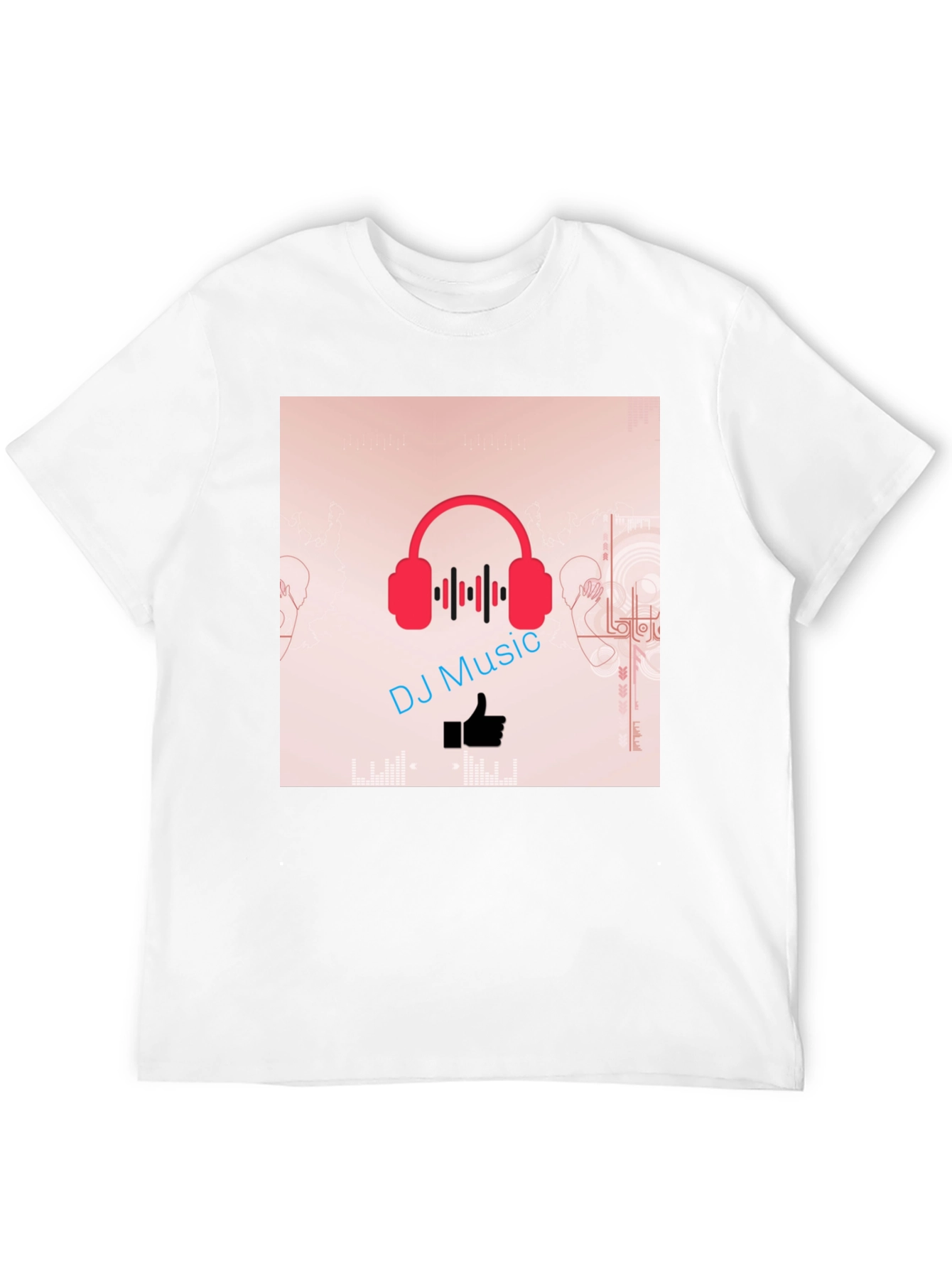DJ Music Graphic T-Shirt - Trendy Black Tee