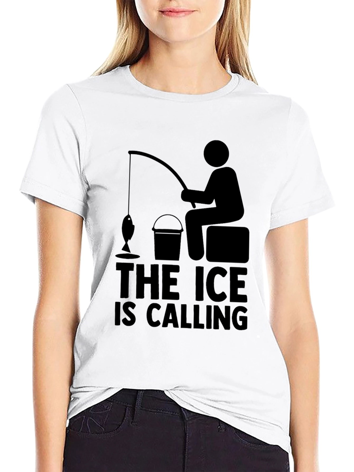 Ice Fishing T-Shirt: The Ice is Calling
