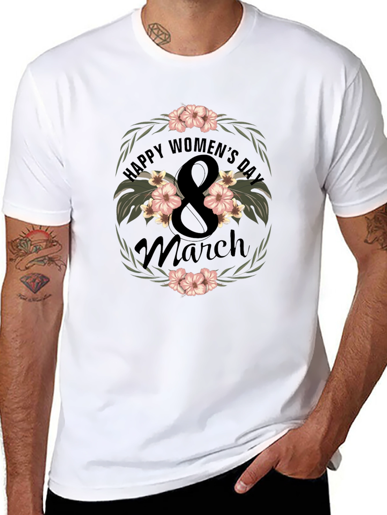 Womens Day Floral T-Shirt - March 8