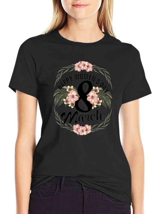Womens Day Floral T-Shirt - March 8