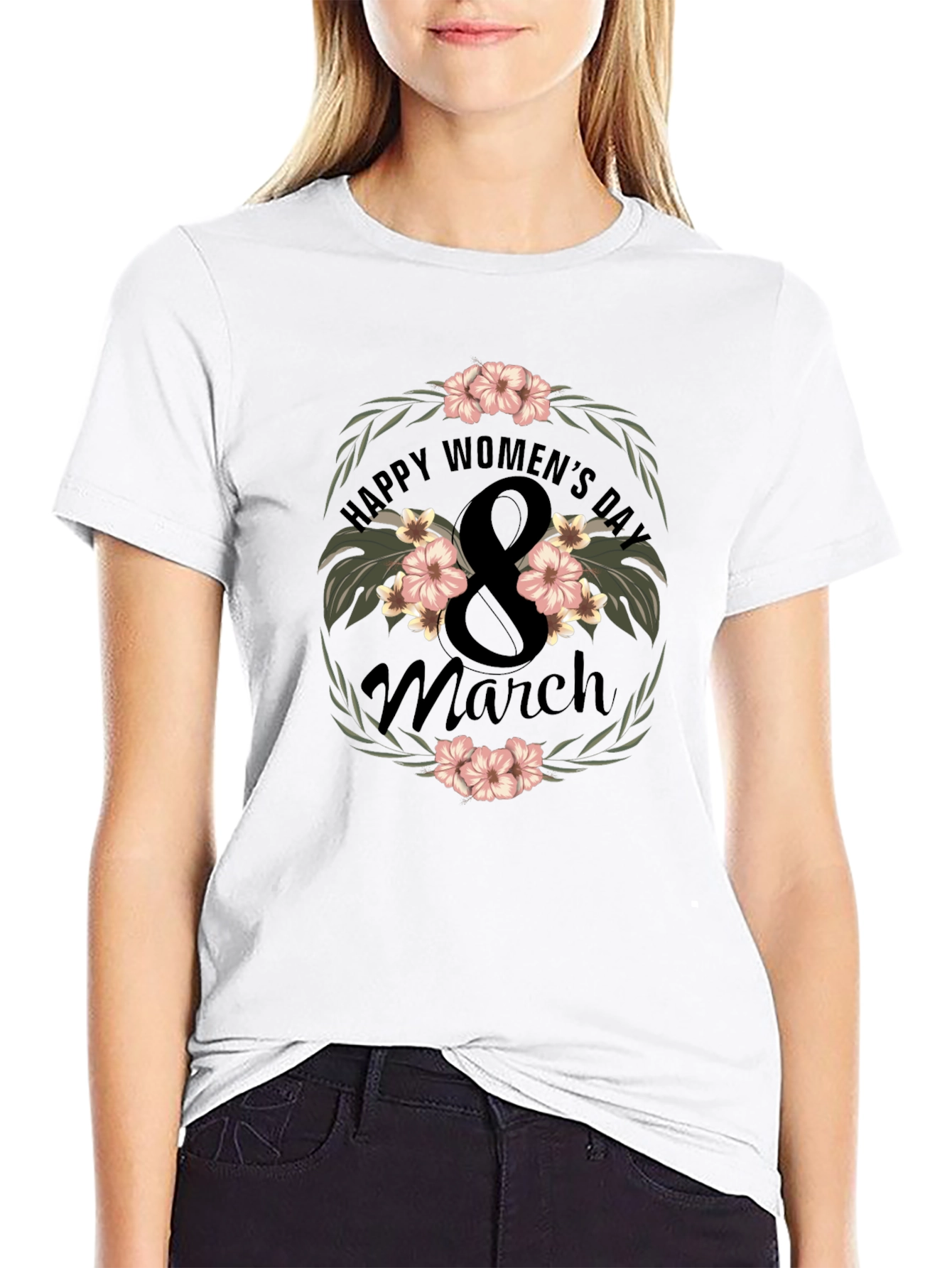 Womens Day Floral T-Shirt - March 8
