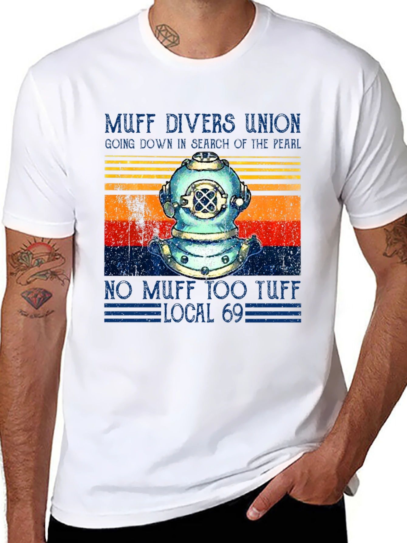 Muff Divers Union T-Shirt - Adult Humor Tee