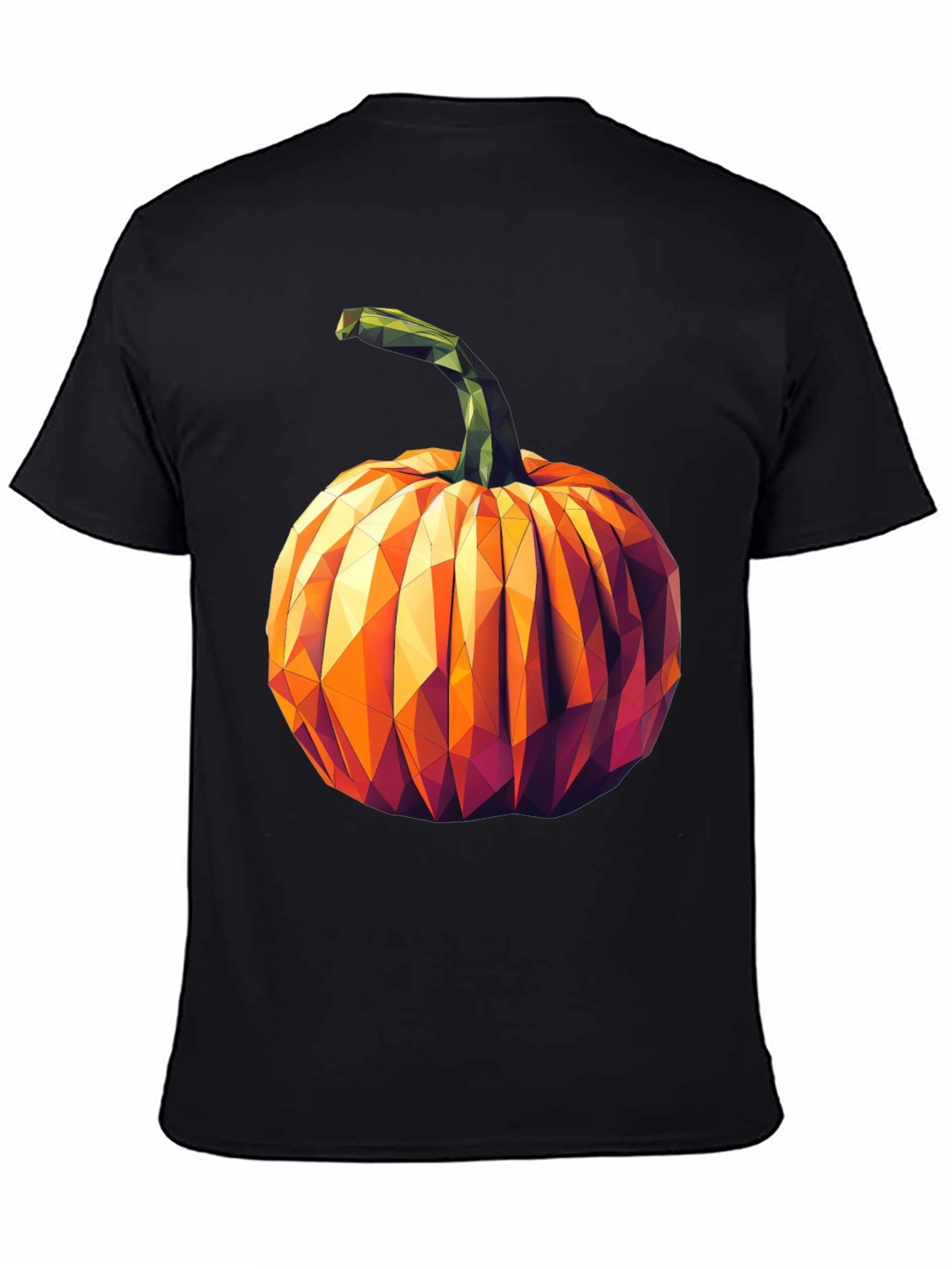 Geometric Pumpkin Halloween T-Shirt
