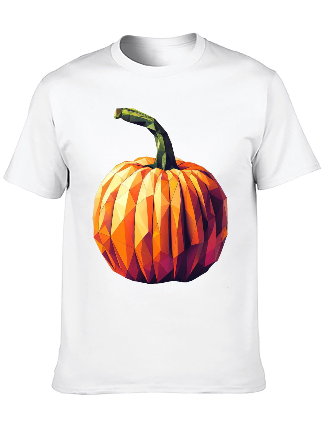 Geometric Pumpkin Halloween T-Shirt