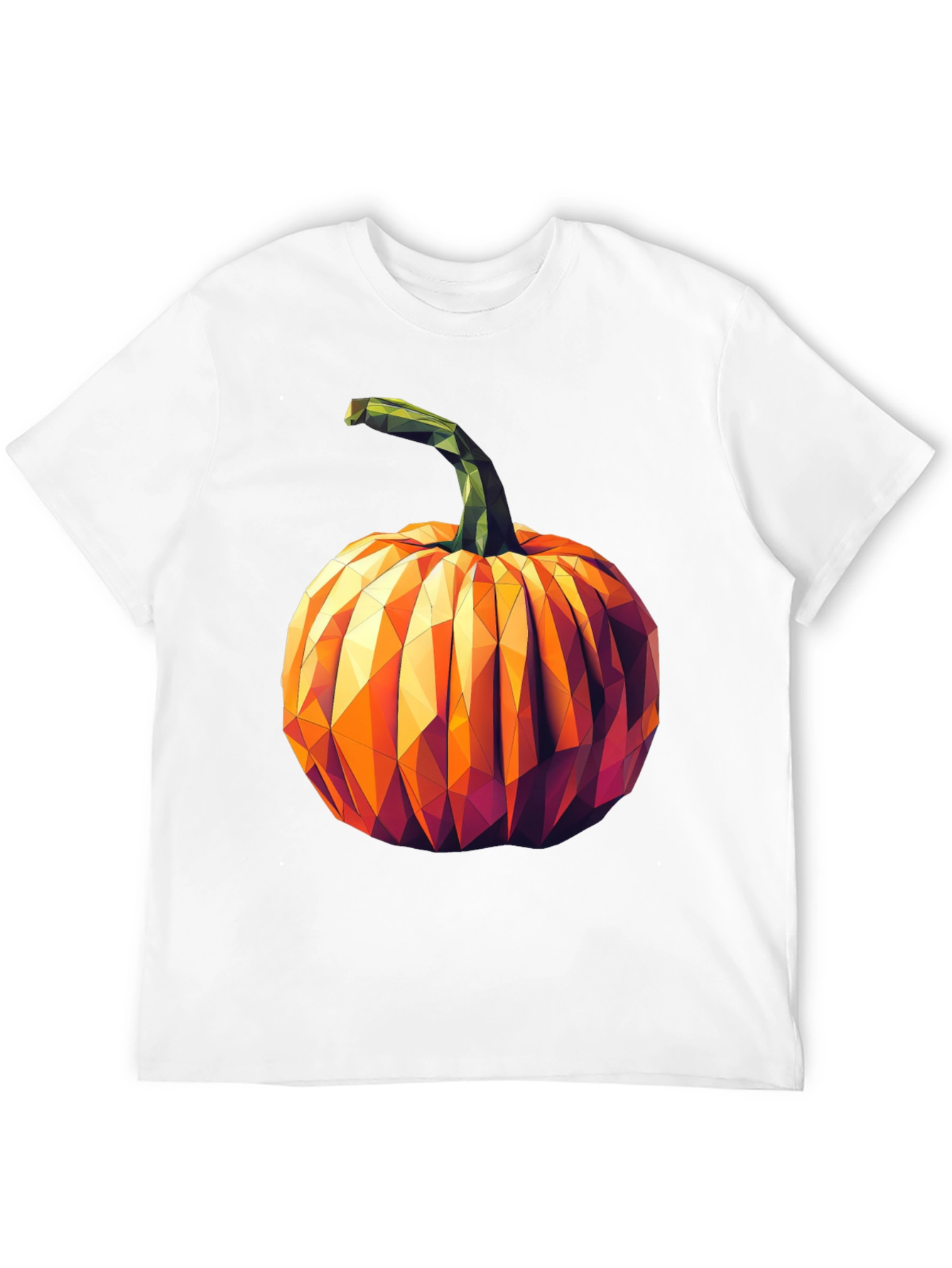 Geometric Pumpkin Halloween T-Shirt