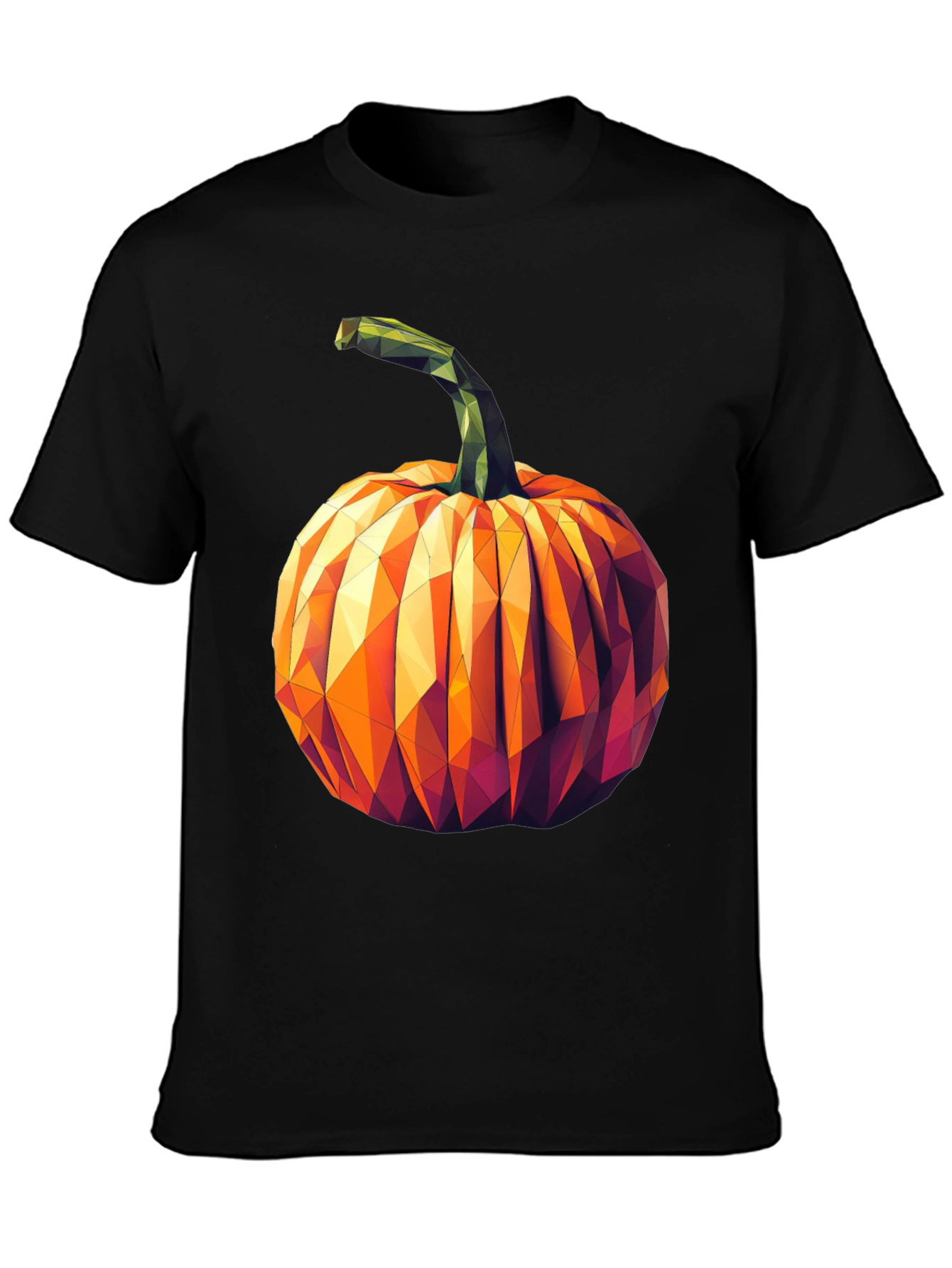 Geometric Pumpkin Halloween T-Shirt