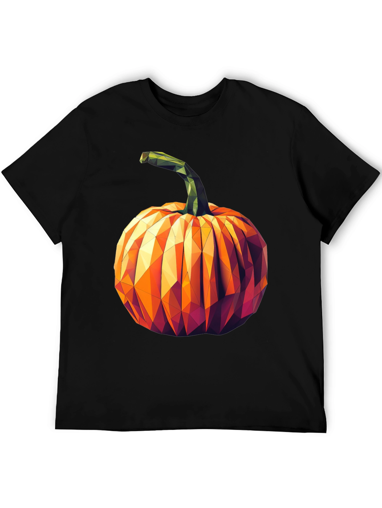 Geometric Pumpkin Halloween T-Shirt