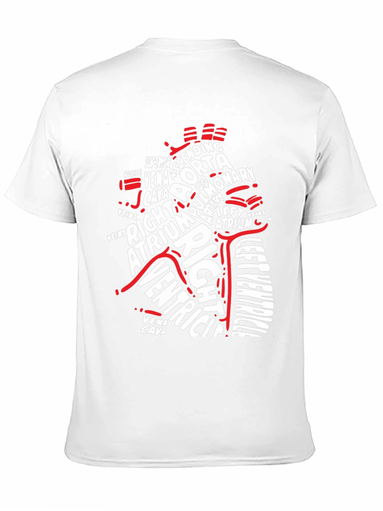 Anatomical Heart Typography Graphic T-Shirt