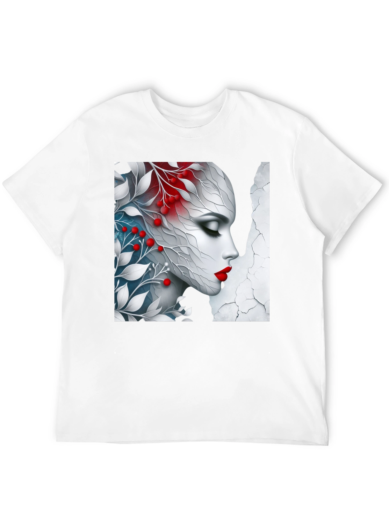 Floral Beauty Graphic Tee - Artistic Design
