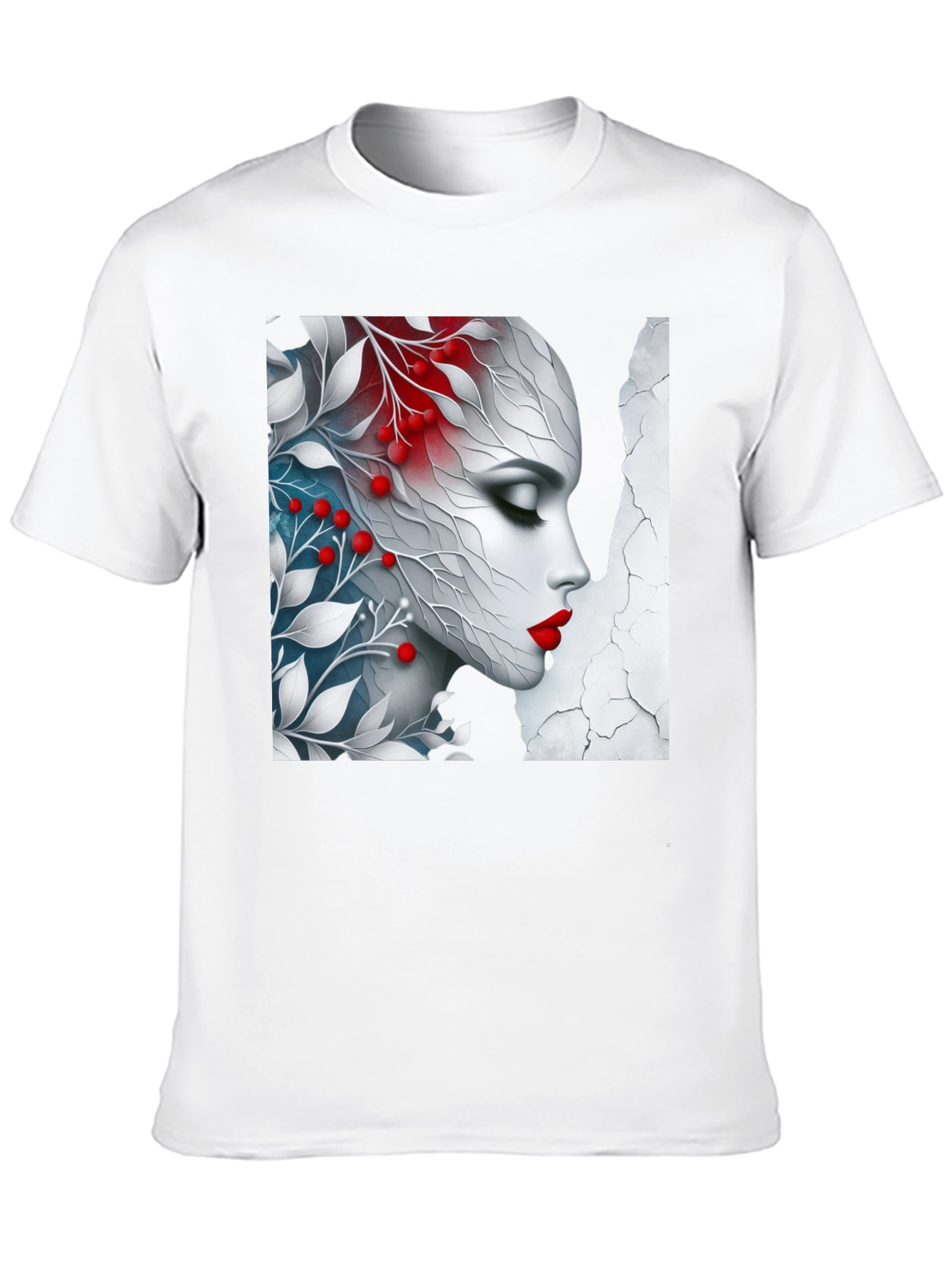 Floral Beauty Graphic Tee - Artistic Design