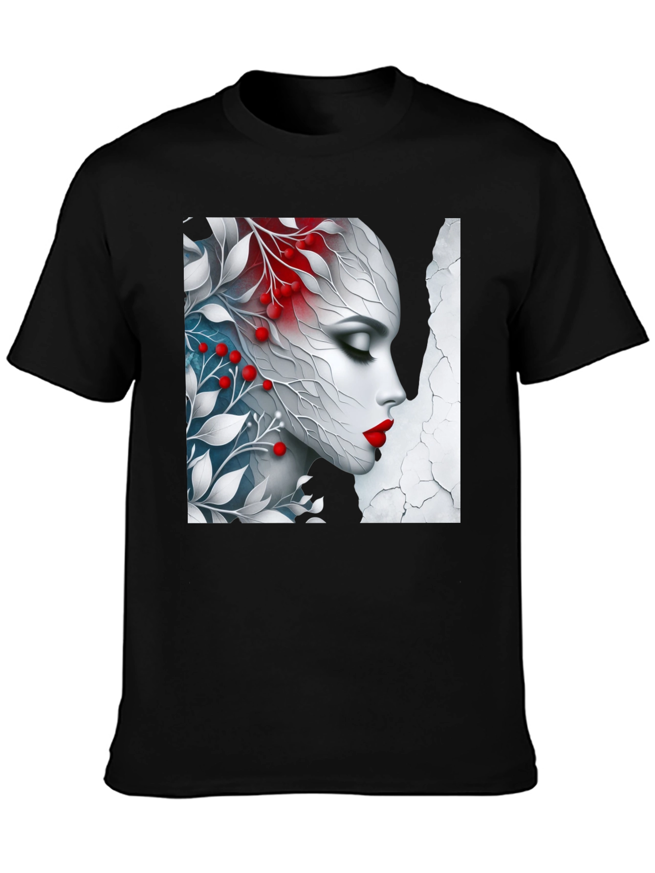 Floral Beauty Graphic Tee - Artistic Design