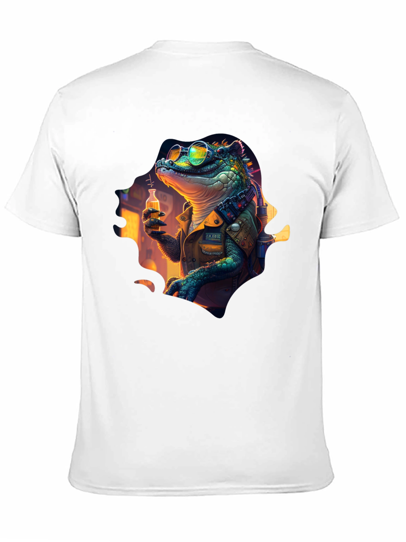 Lizard Scientist Graphic Tee - Black T-Shirt