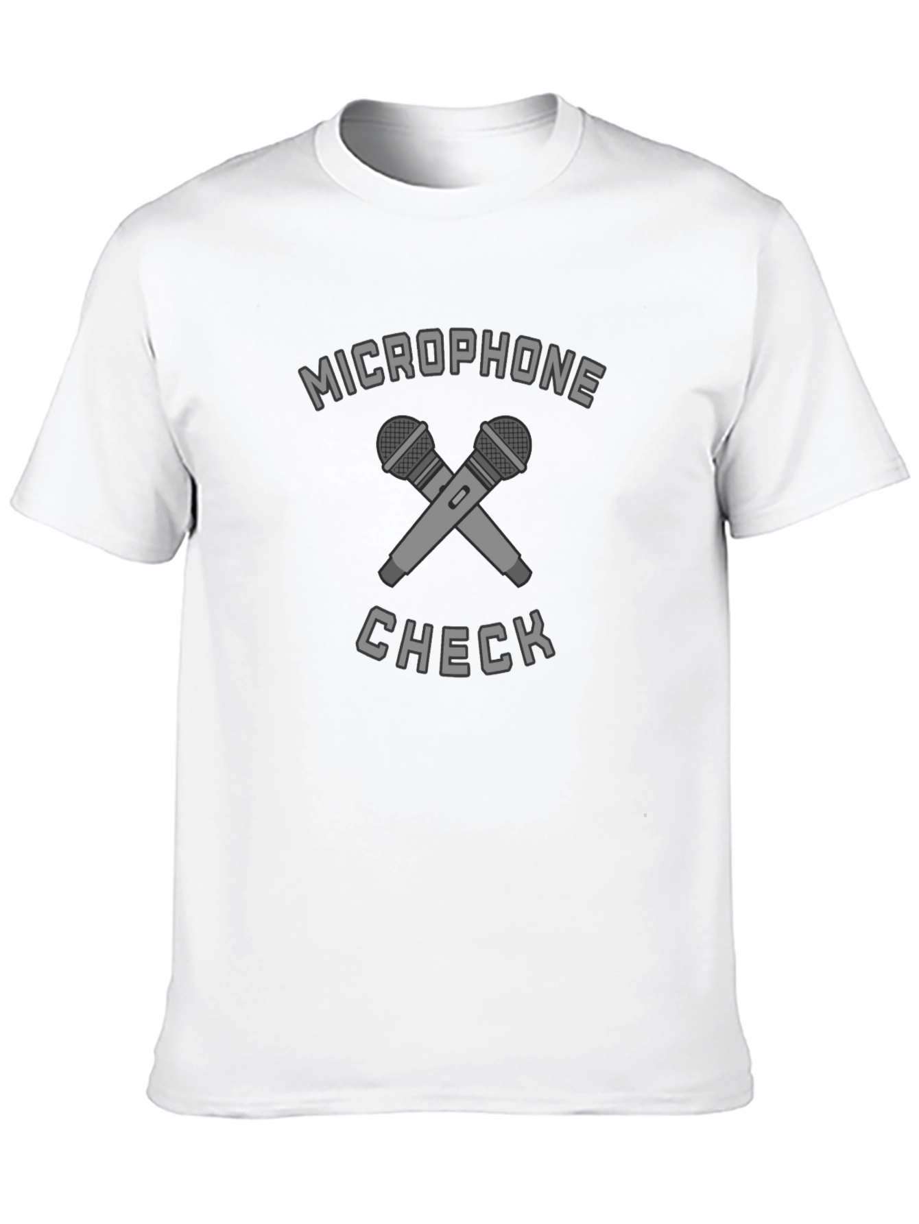 Microphone Check Graphic T-Shirt