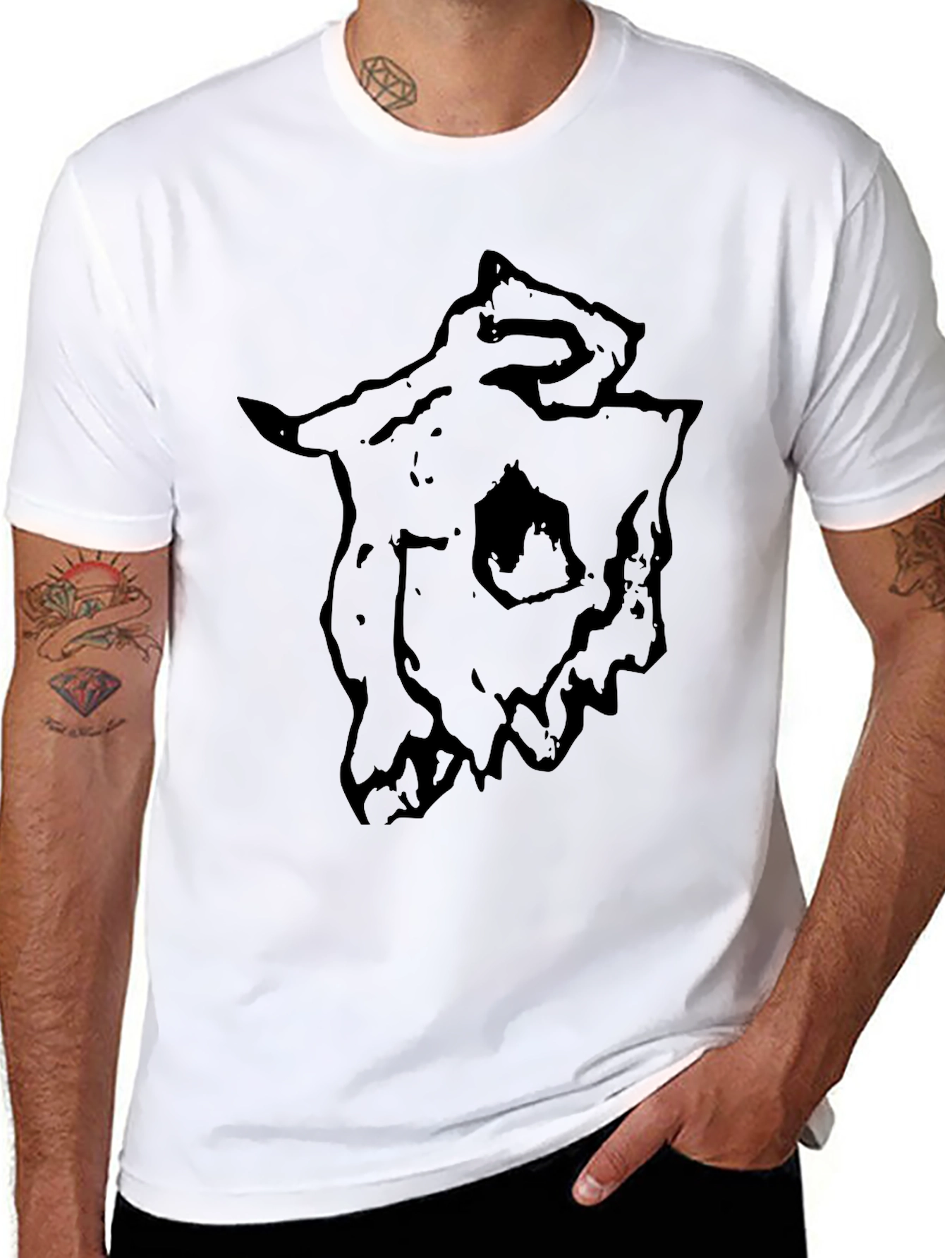 Dark Skull Graphic Tee - Mens Black T-Shirt
