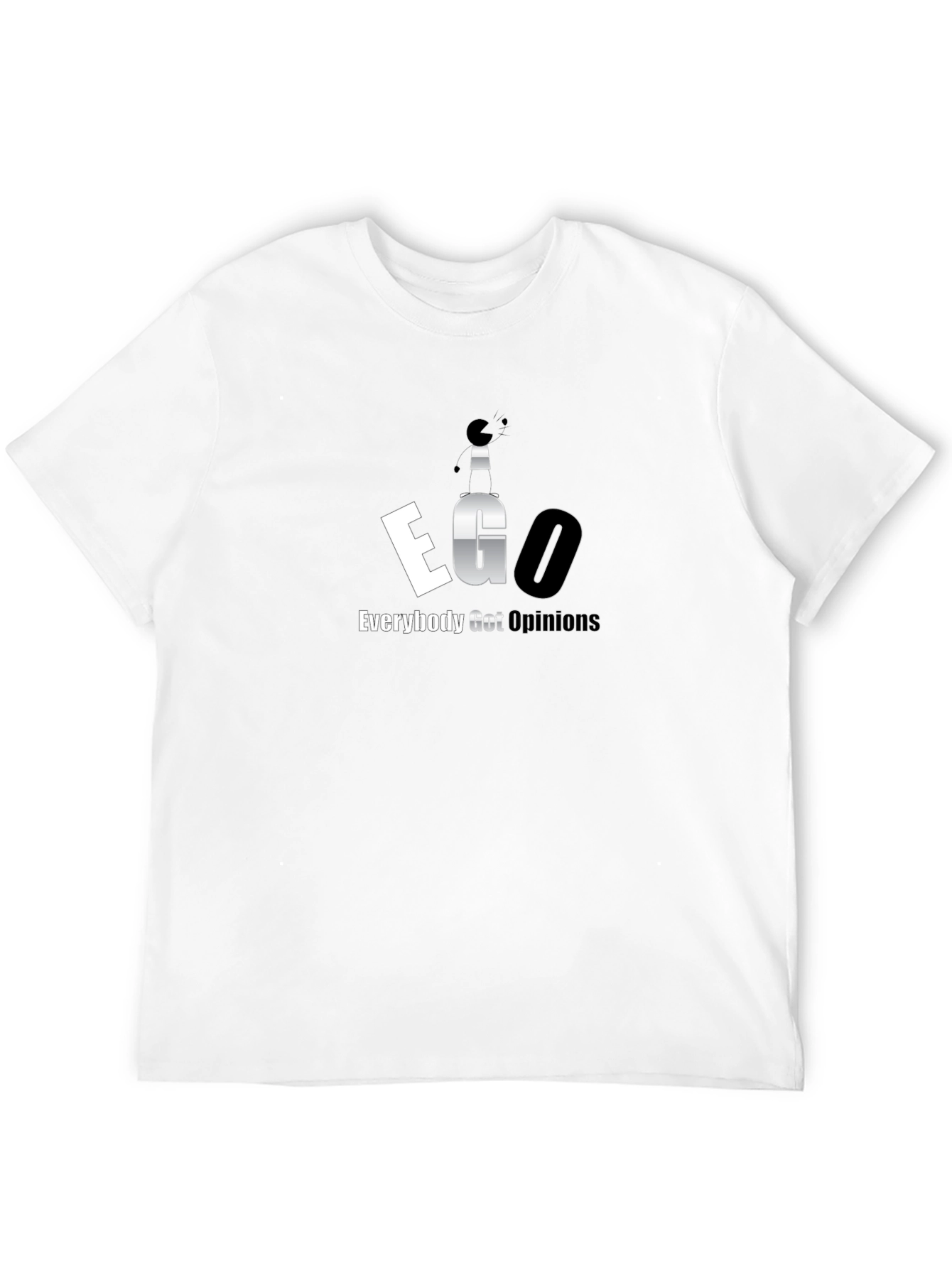 EGO Everybody Got Opinions Graphic T-Shirt