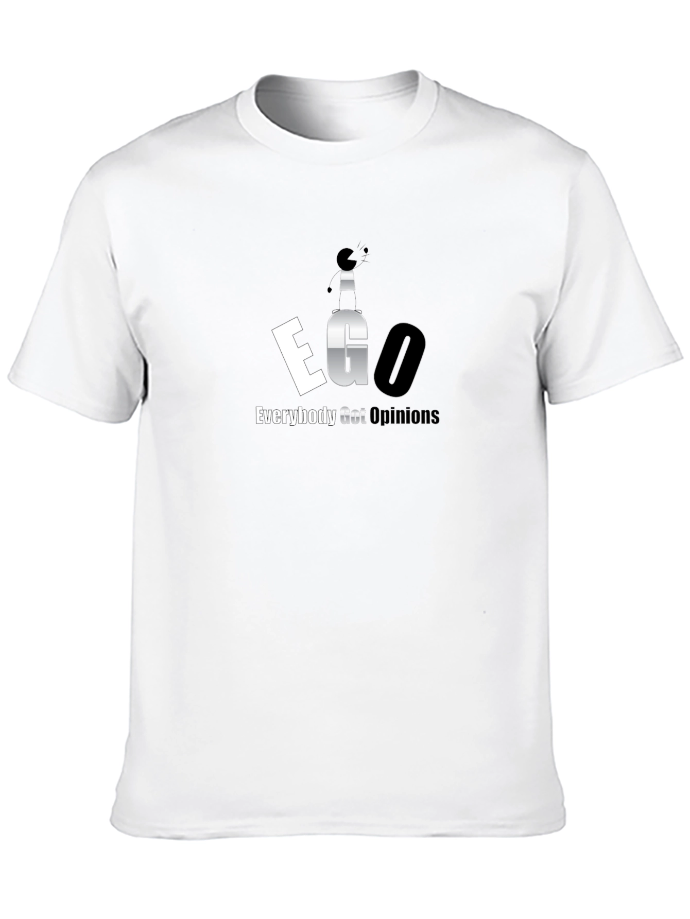 EGO Everybody Got Opinions Graphic T-Shirt