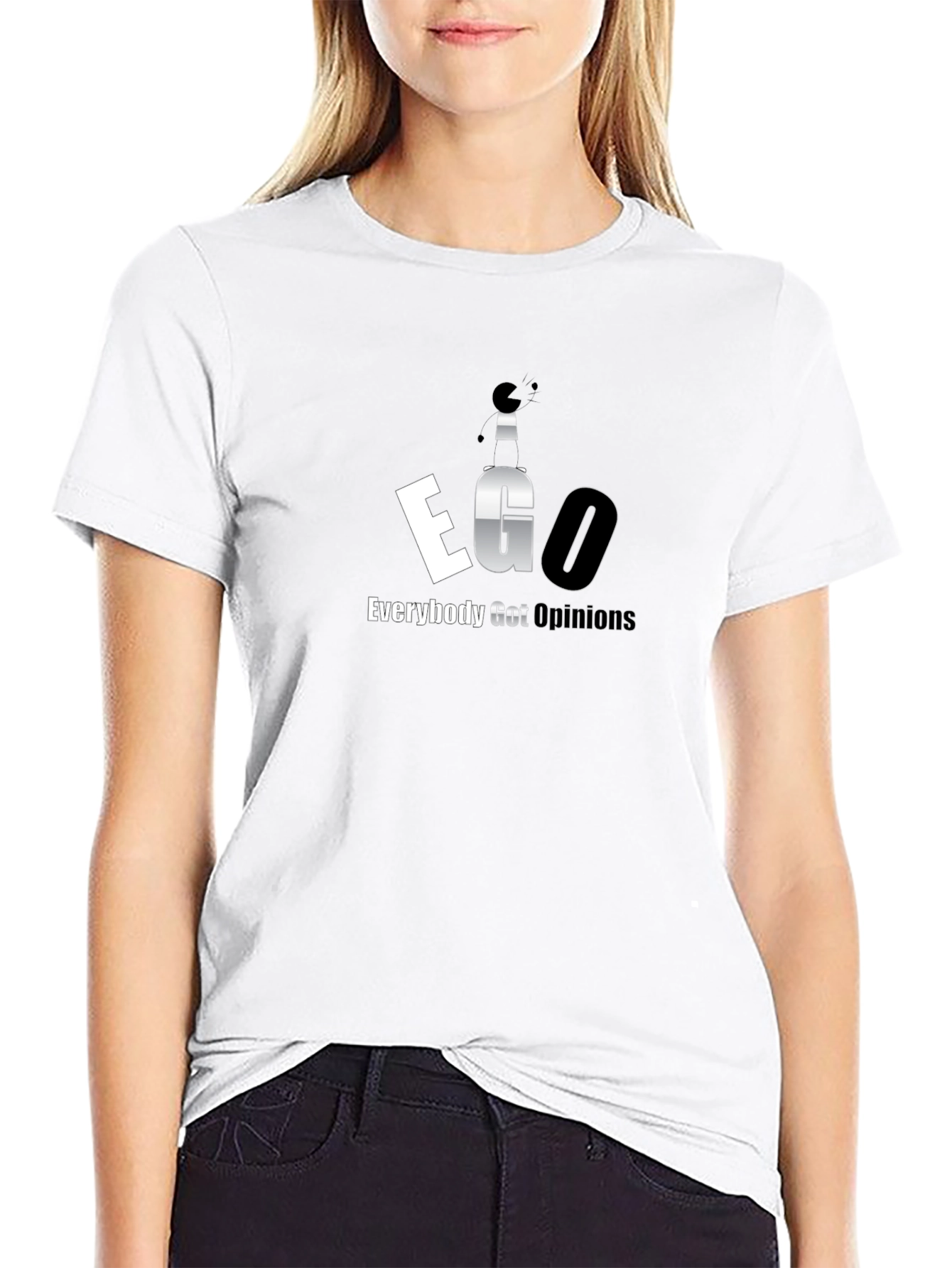 EGO Everybody Got Opinions Graphic T-Shirt