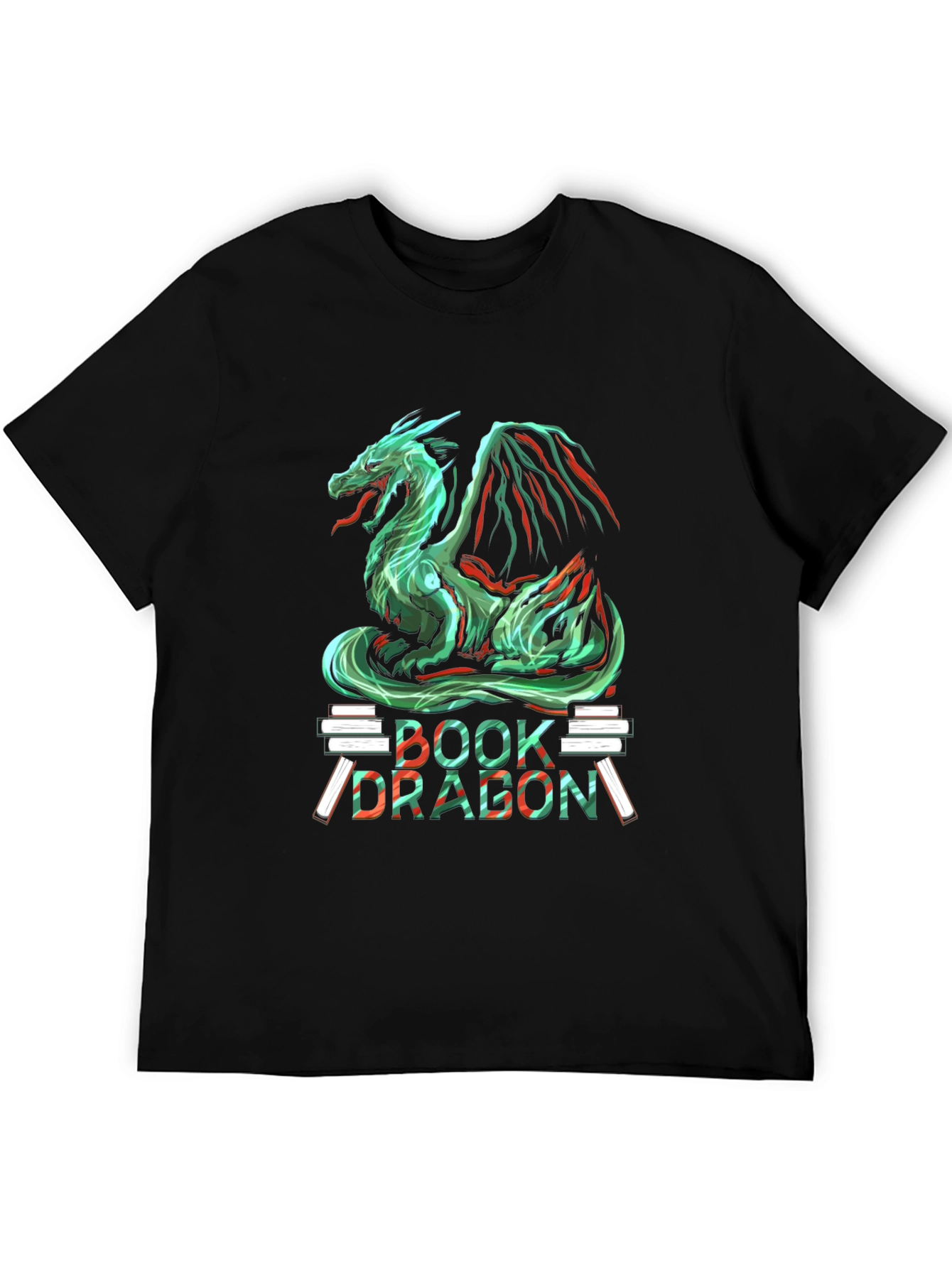 Book Dragon Graphic T-Shirt