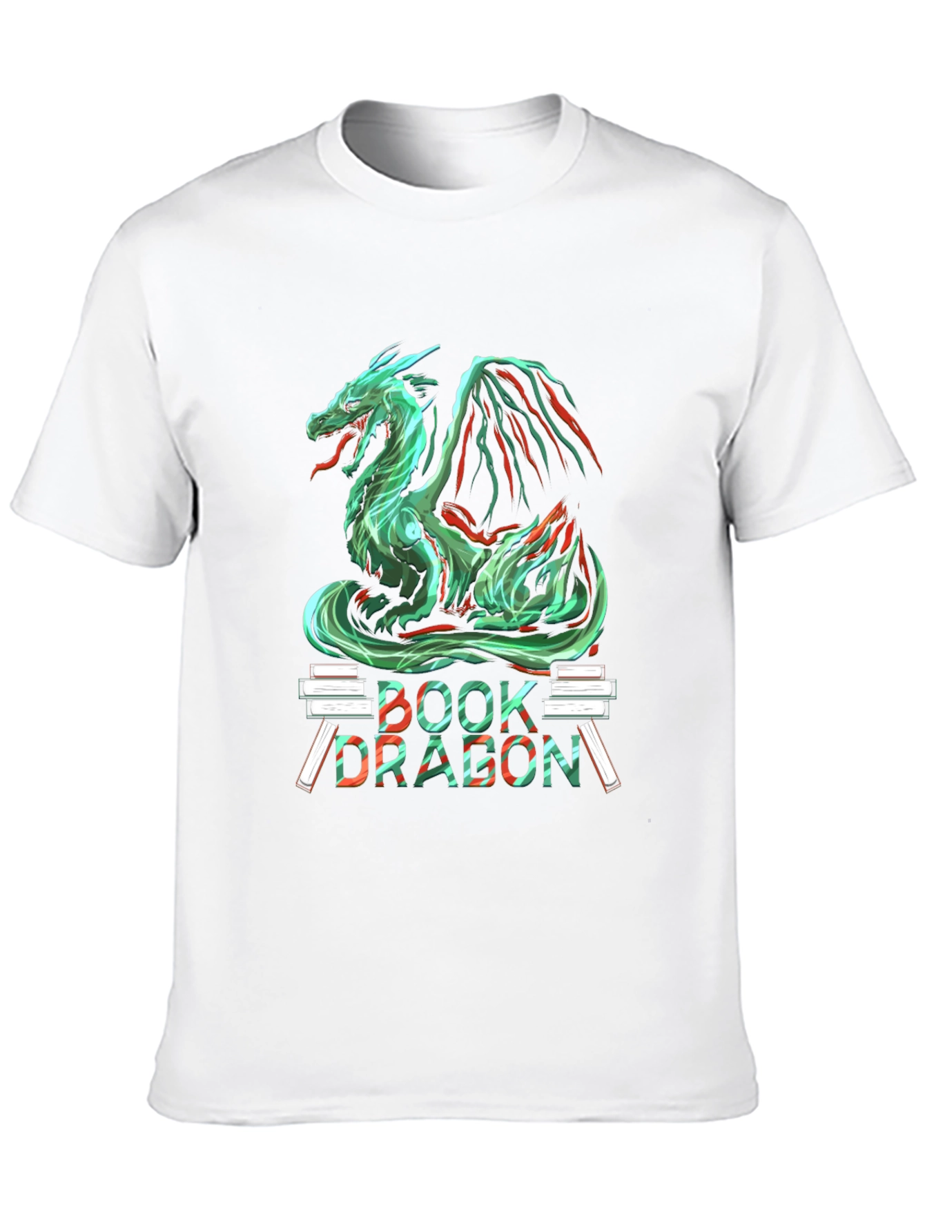 Book Dragon Graphic T-Shirt