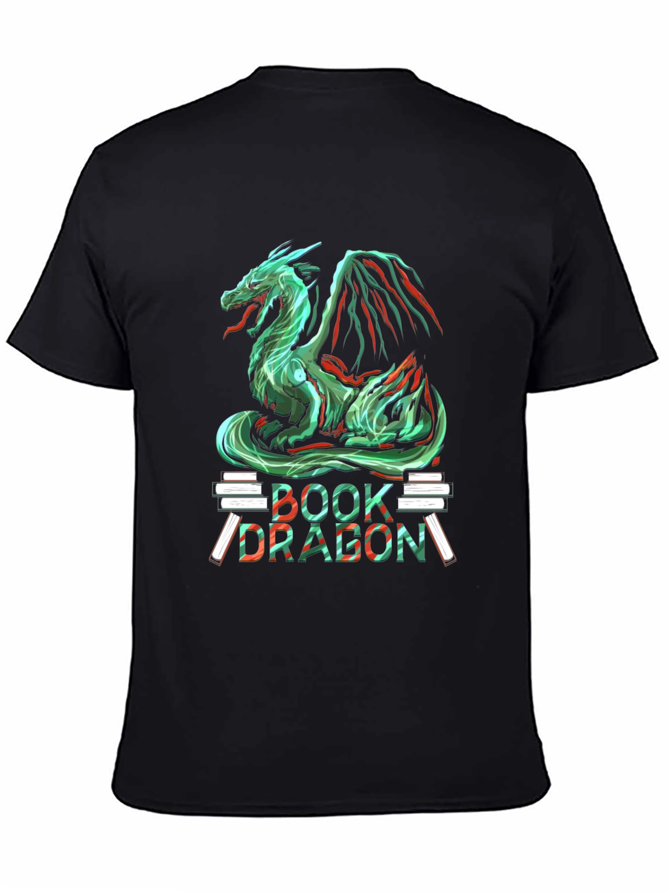 Book Dragon Graphic T-Shirt