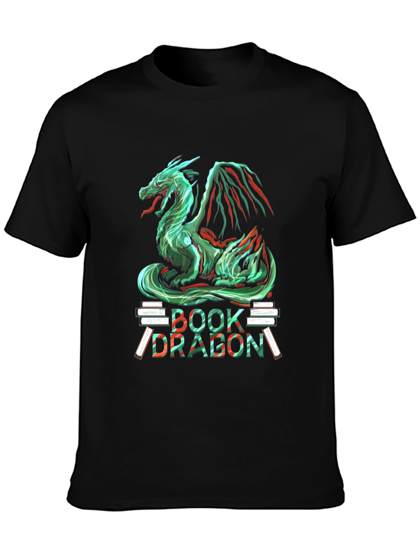 Book Dragon Graphic T-Shirt