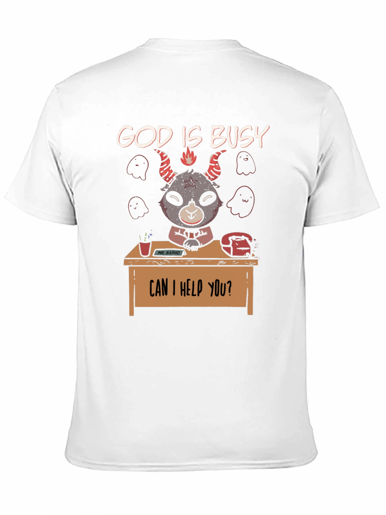 God Is Busy Baphomet Graphic Tee