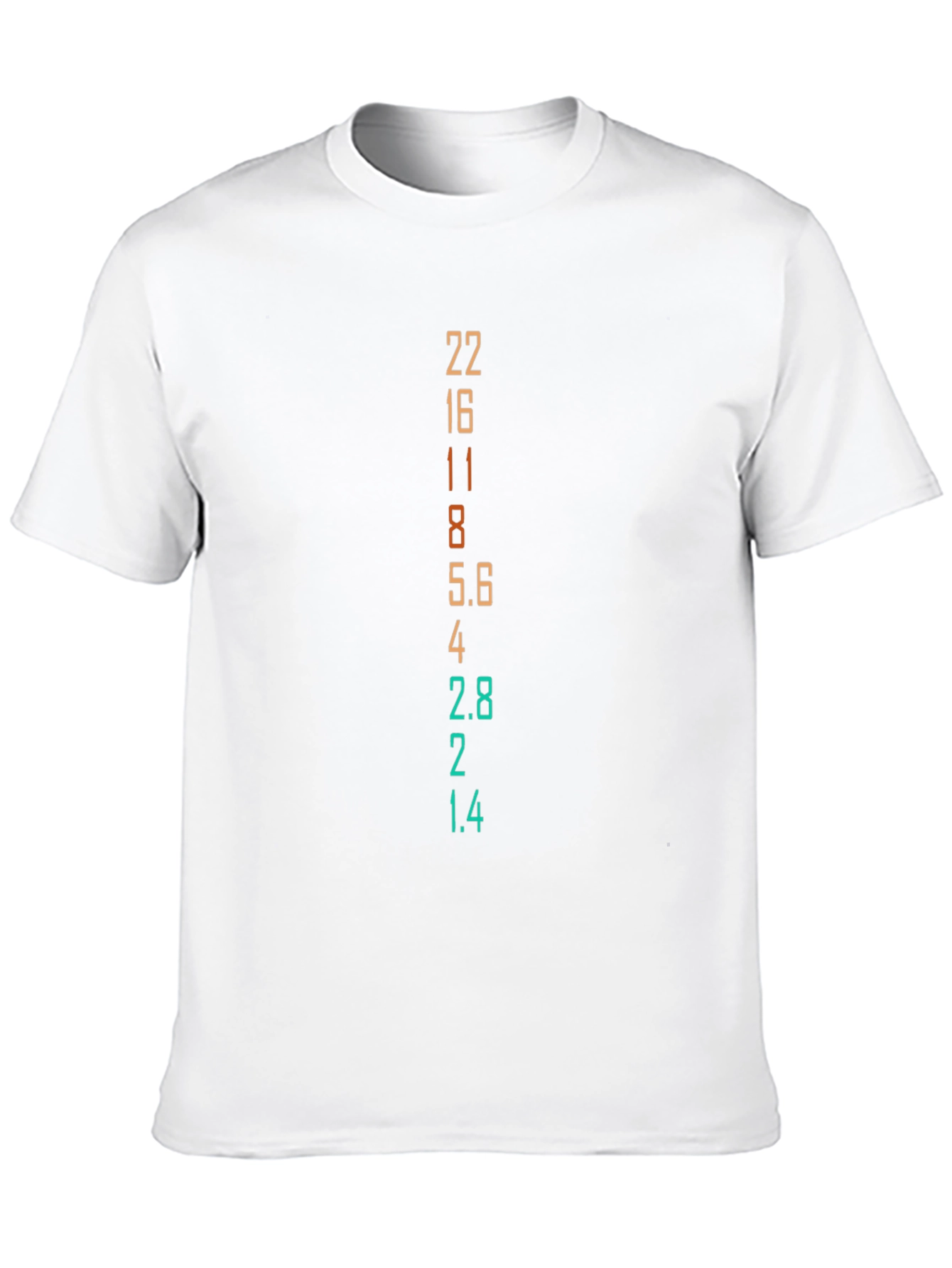 Aperture Numbers Graphic T-Shirt - Black