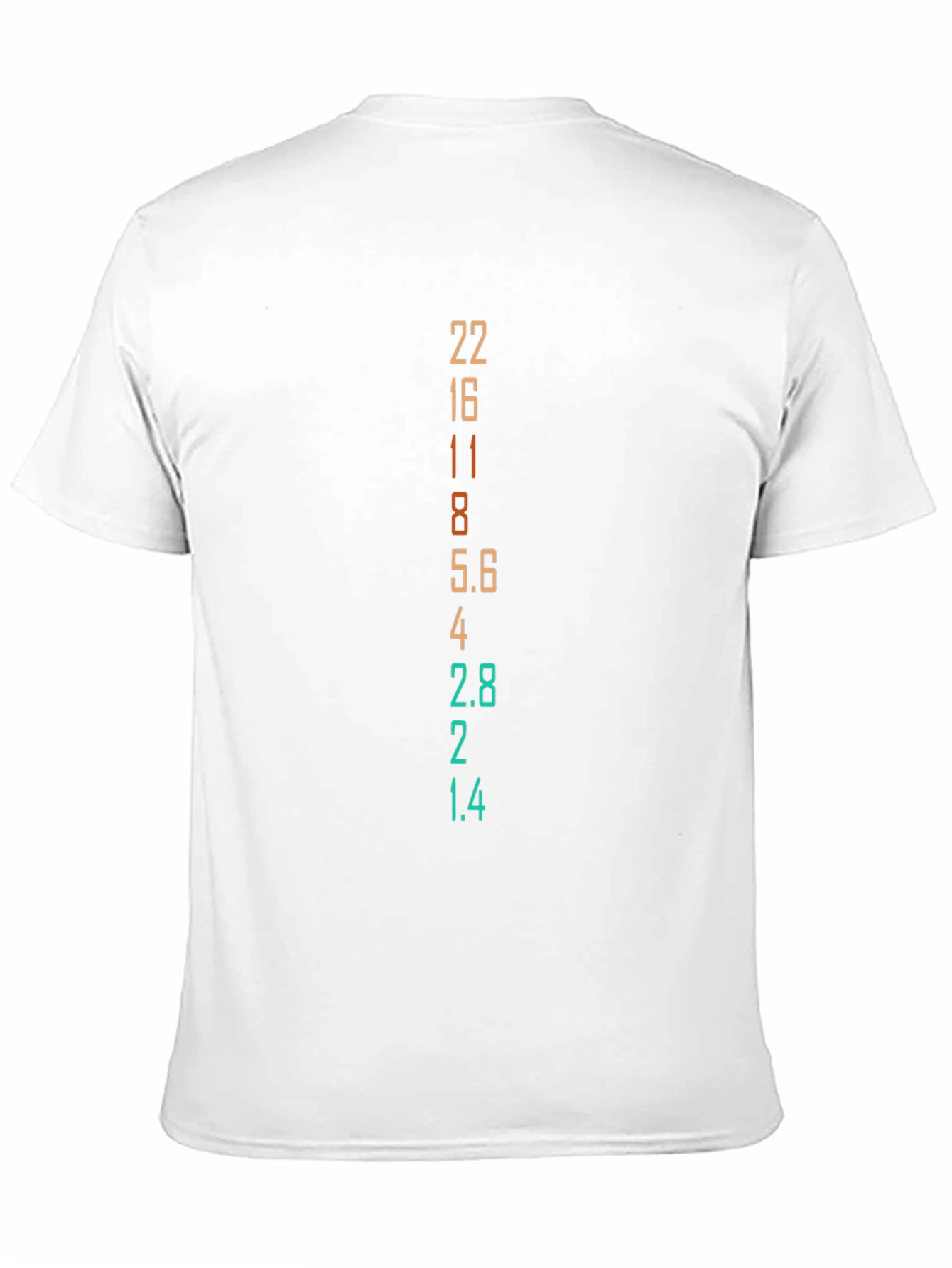 Aperture Numbers Graphic T-Shirt - Black