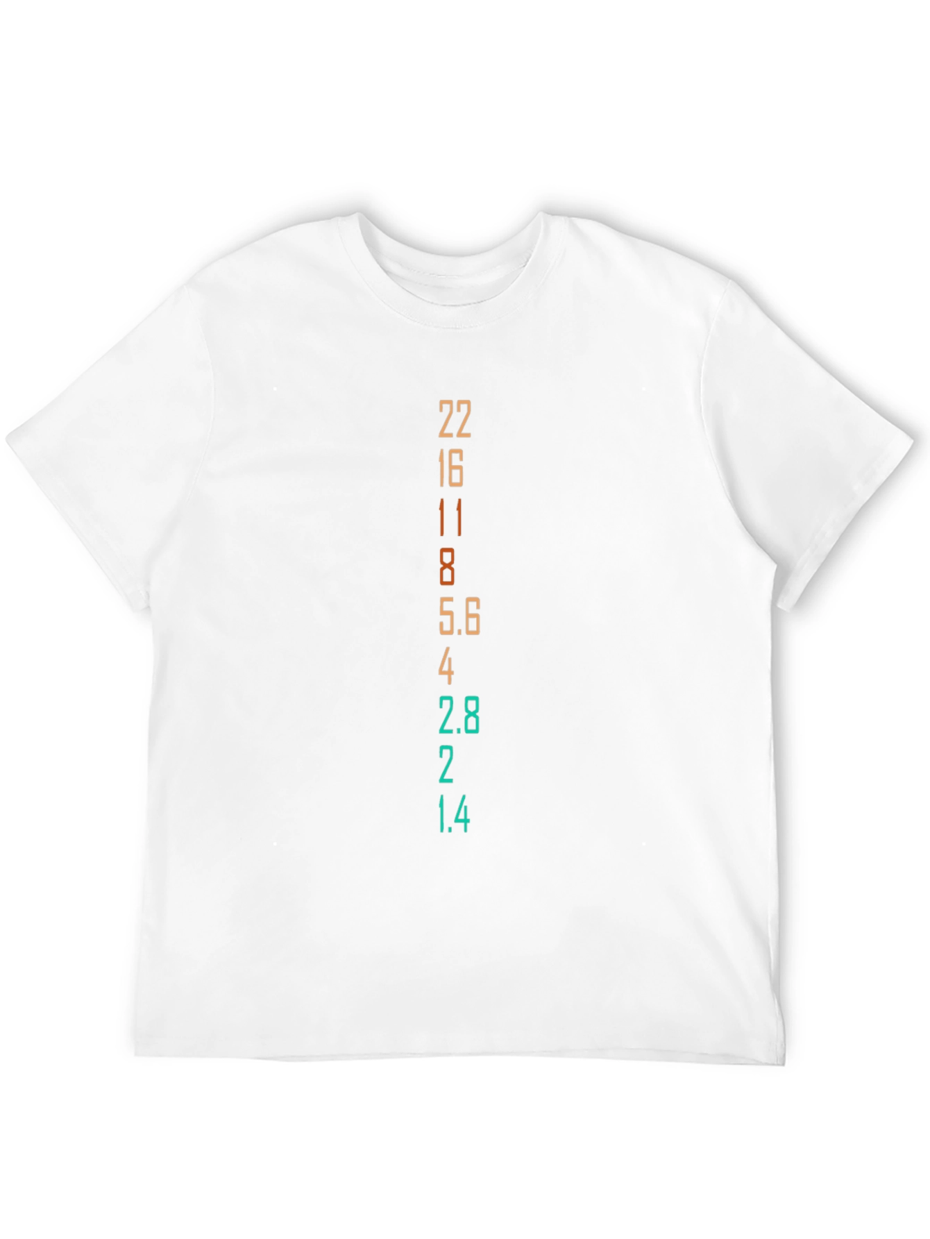 Aperture Numbers Graphic T-Shirt - Black