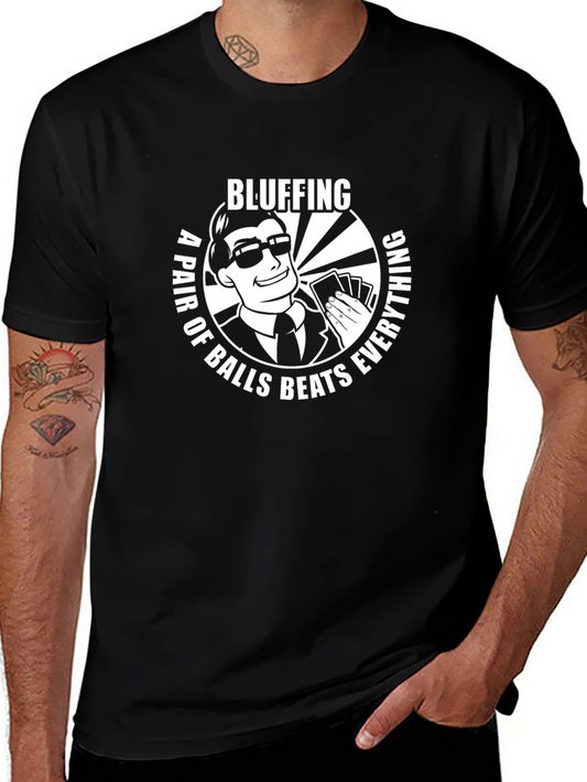 Bluffing T-Shirt: A Pair Beats Everything!